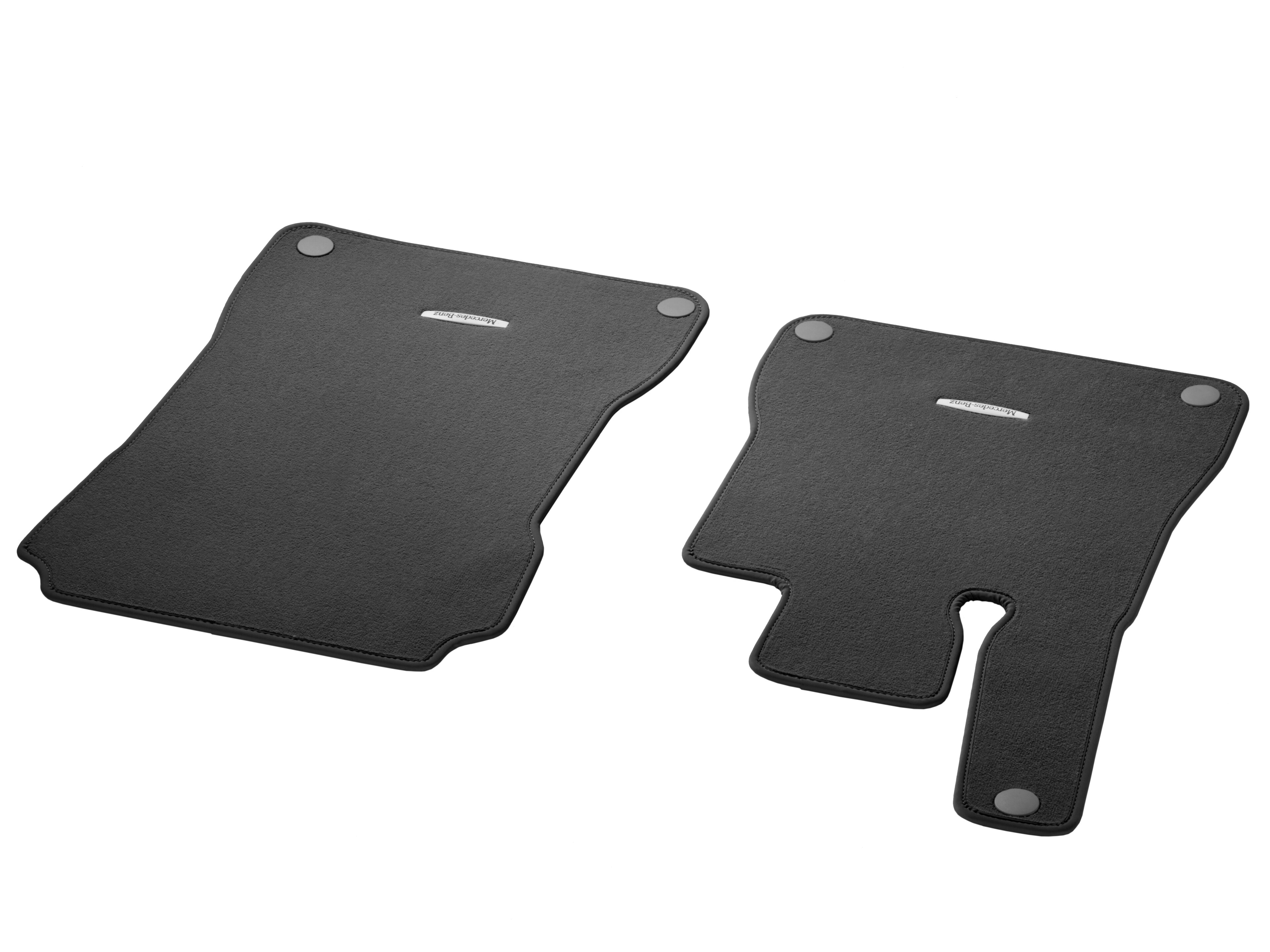 Velour floor mats CLASSIC, Set, Set of 2 - LHD, black