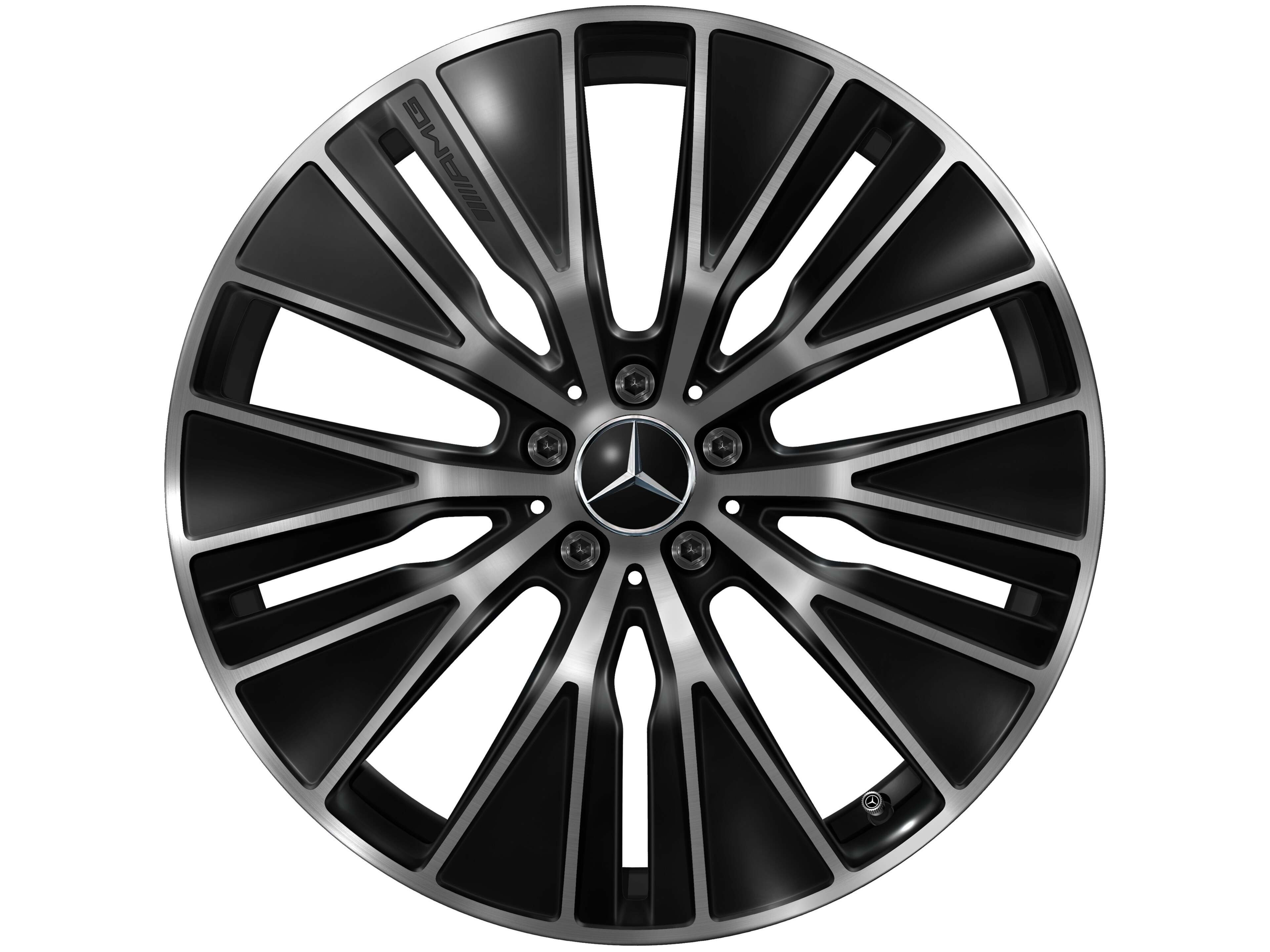 AMG light-alloy wheel, in Y-spoke design, 53.3 cm (21-inch), aerodynamically optimized - 9,5 J x 21 ET 58,2, black, high-sheen