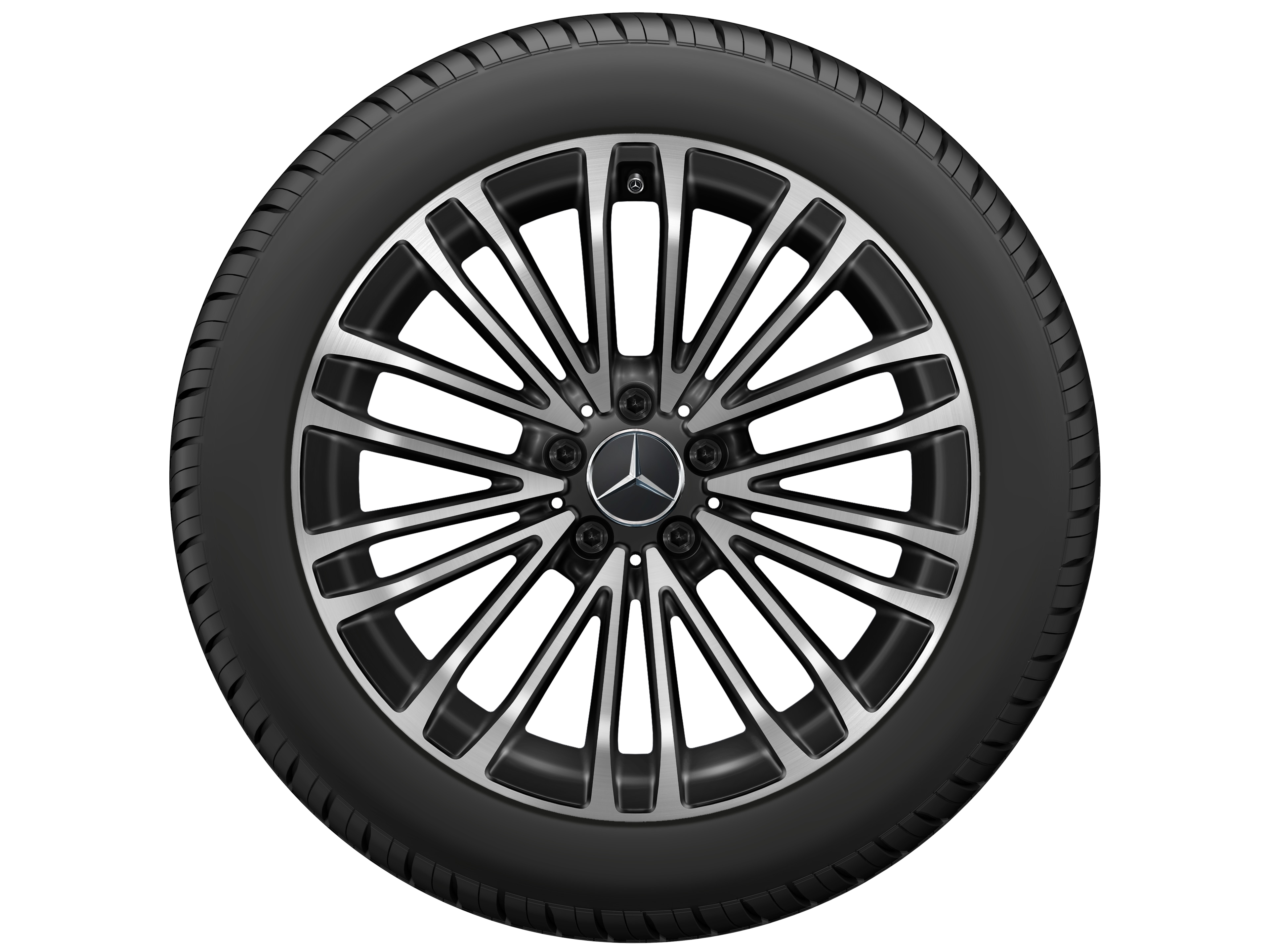 10-twin-spoke wheel, 48.3 cm (19-inch) - 10 J x 19 ET 48,1, black, high-sheen