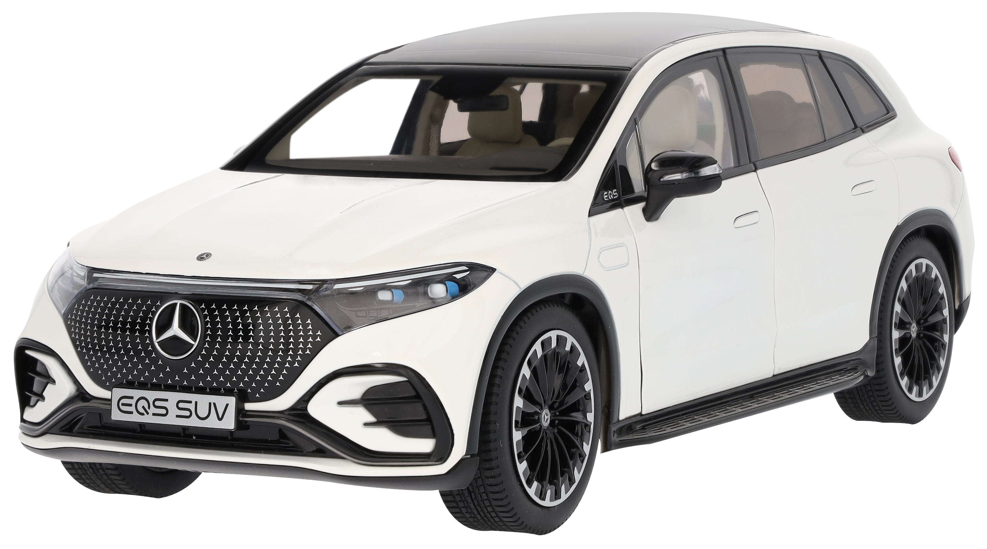 EQS SUV, AMG Line, X296 - G manufaktur diamond white bright, NZG, 1:18