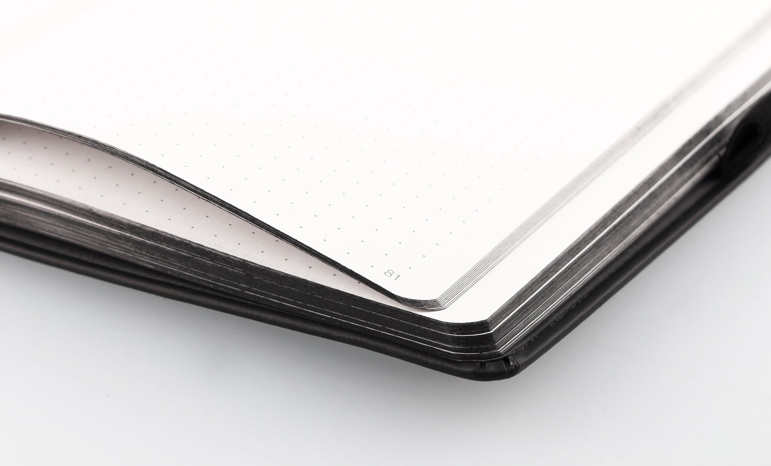 AMG Lanybook - black, Apple leather (vegan), Lanybook