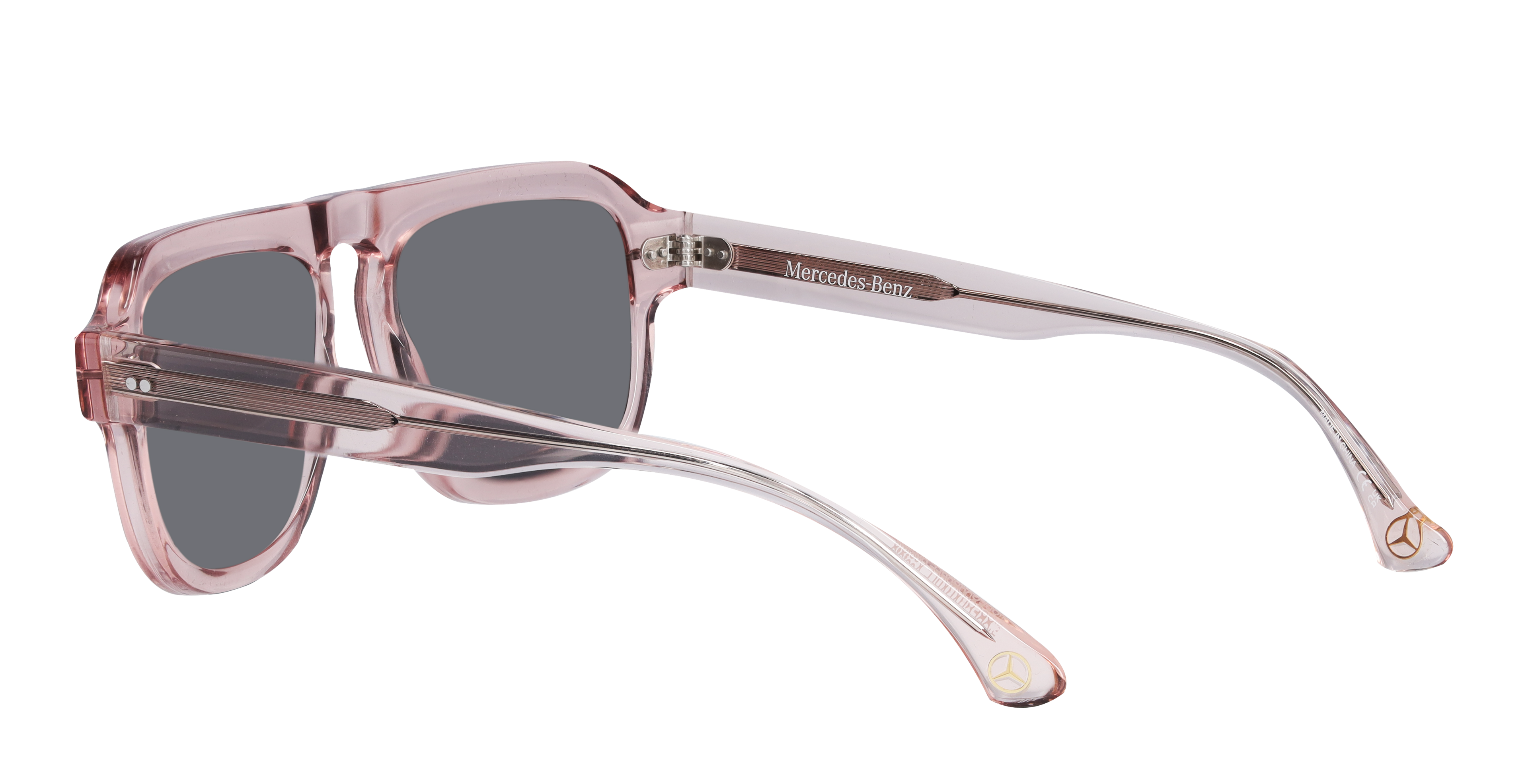 Sunglasses, Unisex - rosé gold / bronze-coloured, Acetate, transparent