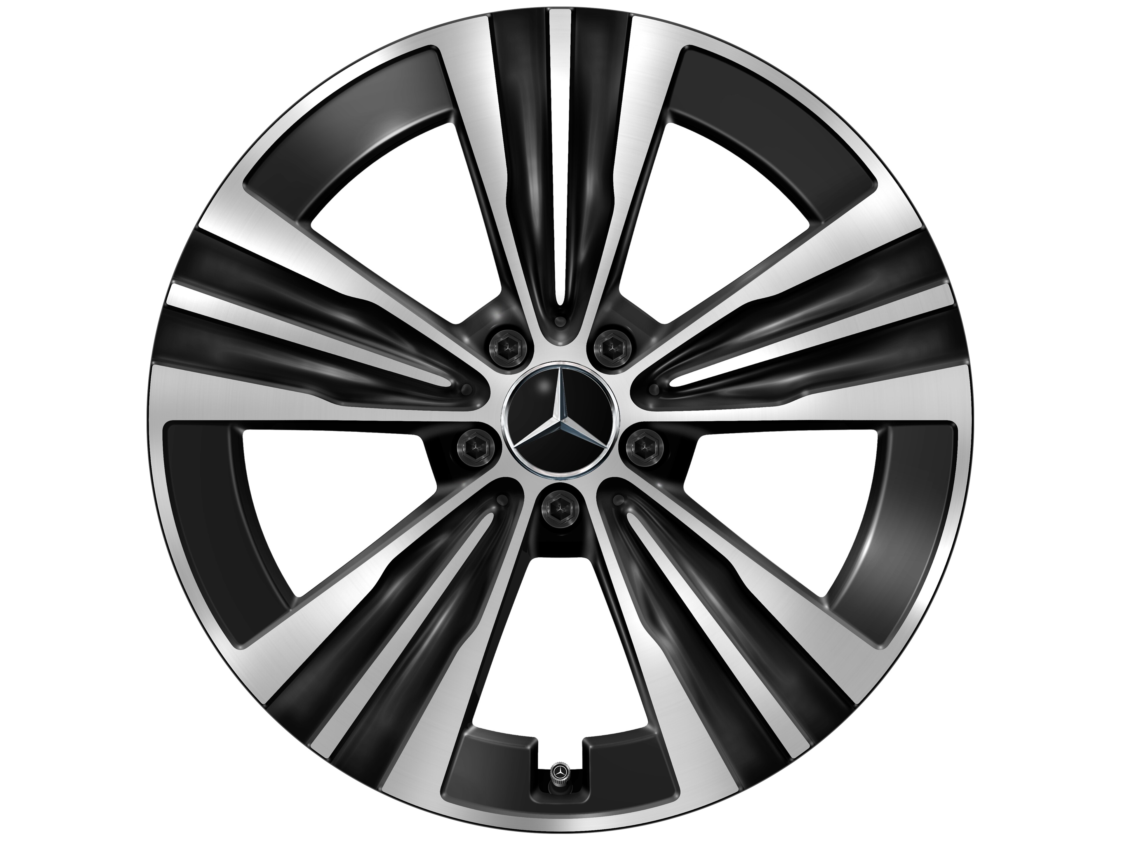 5-hole wheel, Aero, 48.3 cm (19-inch) - 7,5 J x 19 ET 48,4, black, high-sheen
