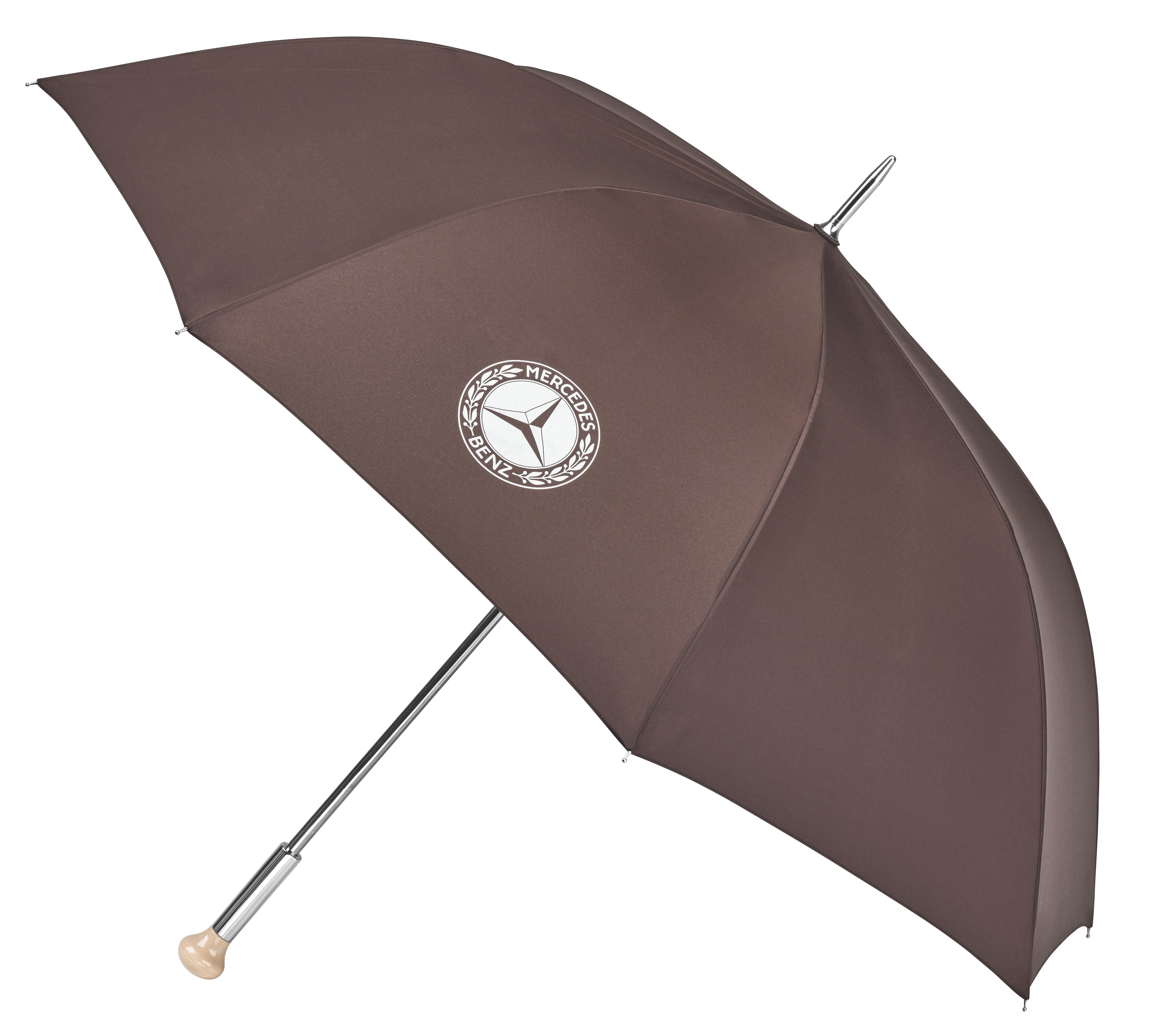Guest umbrella, 300 SL, Shift lever knob - brown, Steel / Fibreglass / Polyester (recycled)