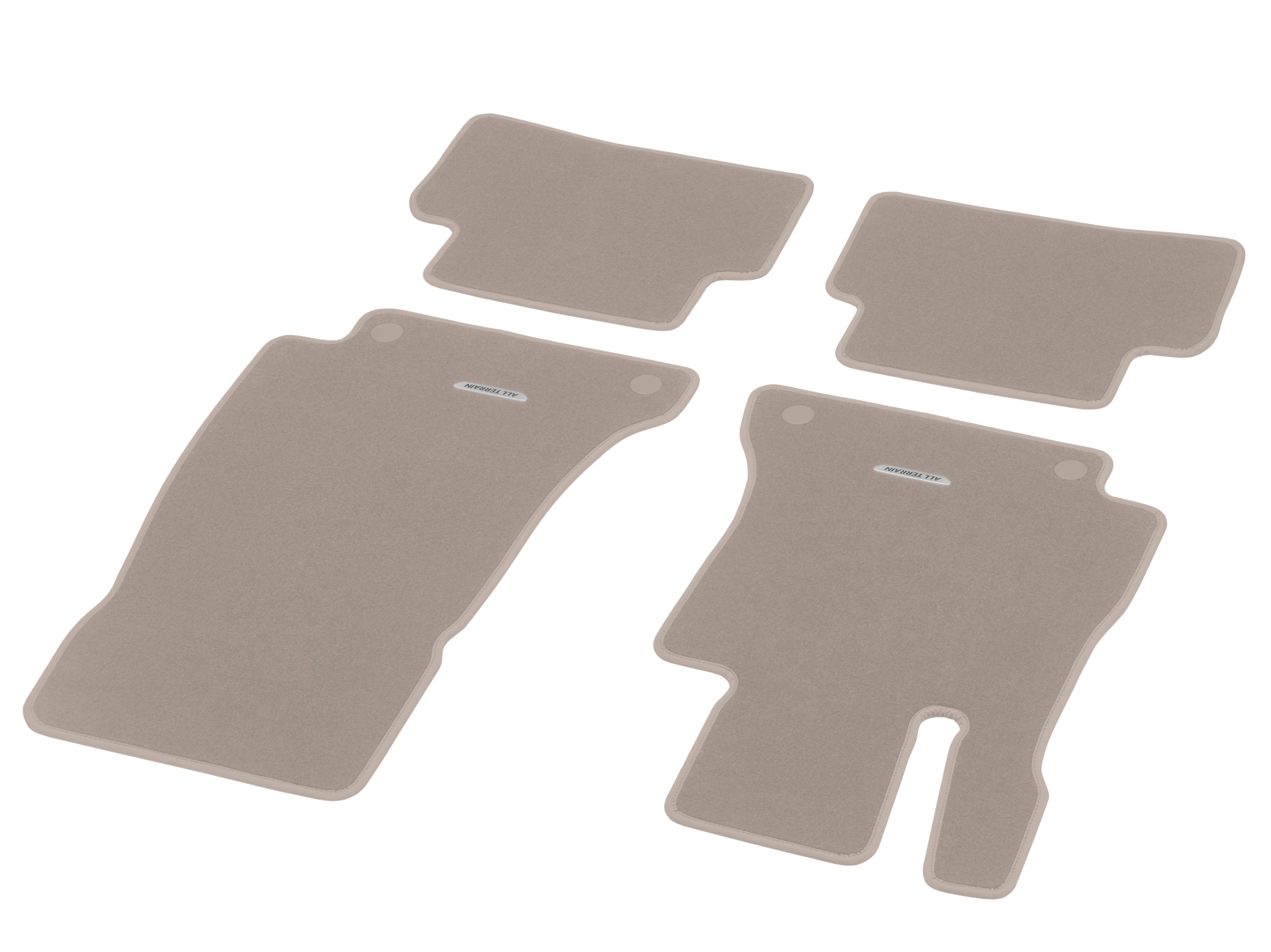 Velour floor mats CLASSIC, Set, Set of 4, All-Terrain - LHD, macchiato beige
