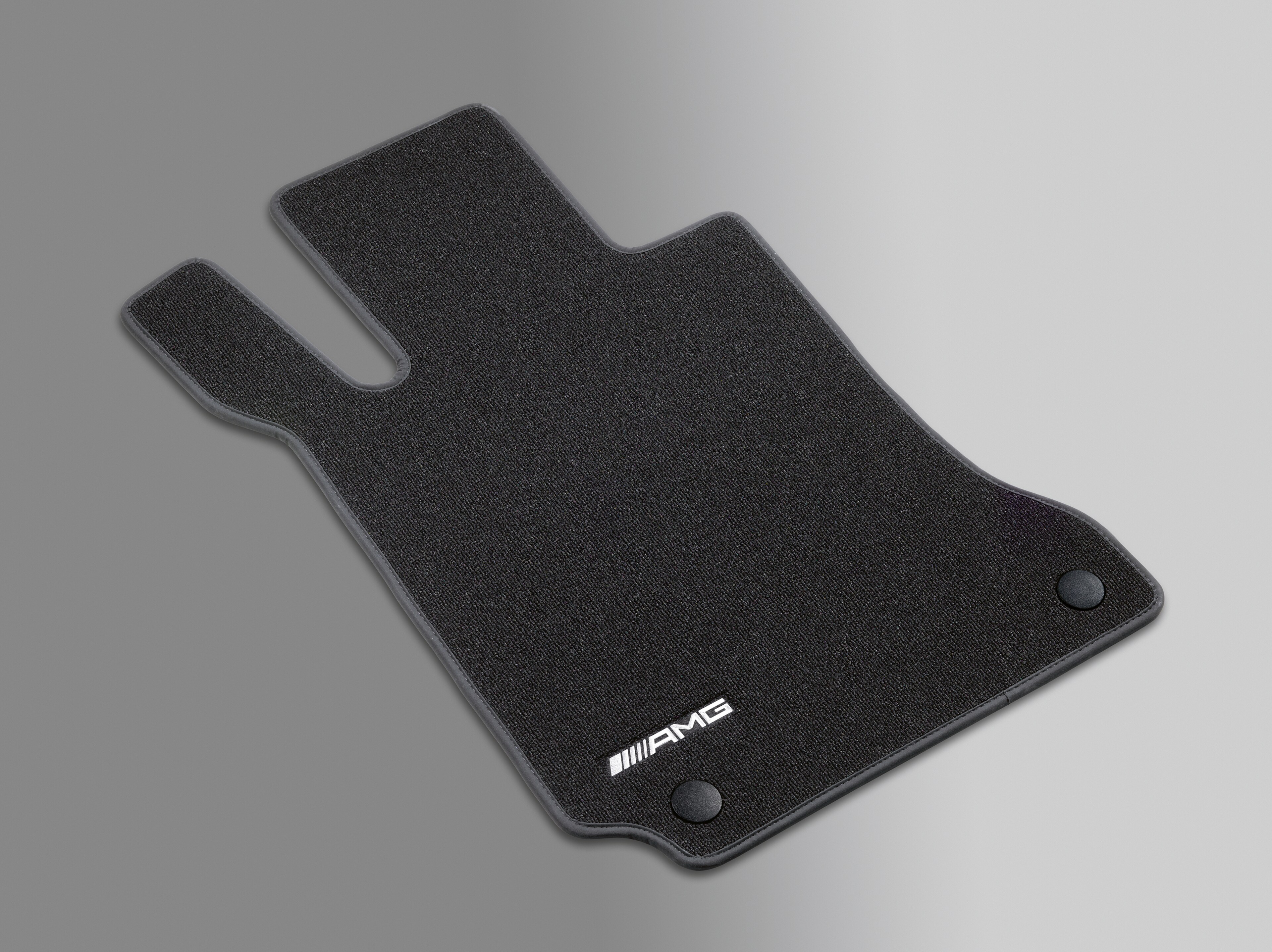 AMG velour floor mats, Set, Set of 4, with embroidered AMG logo - LHD, black