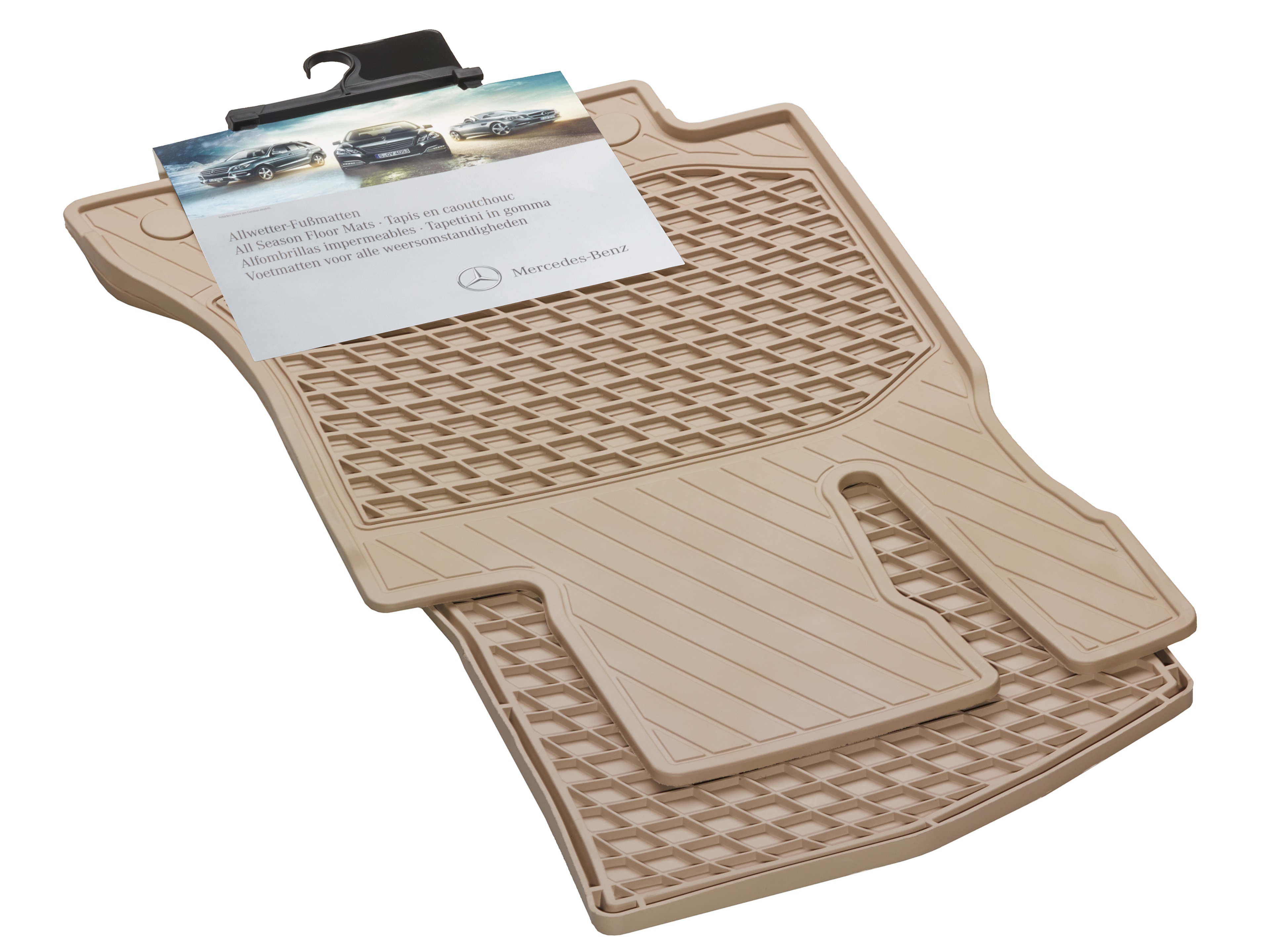 Allwettermatten, CLASSIC, Fahrer-/Beifahrermatte, 2-teilig - LL, seidenbeige