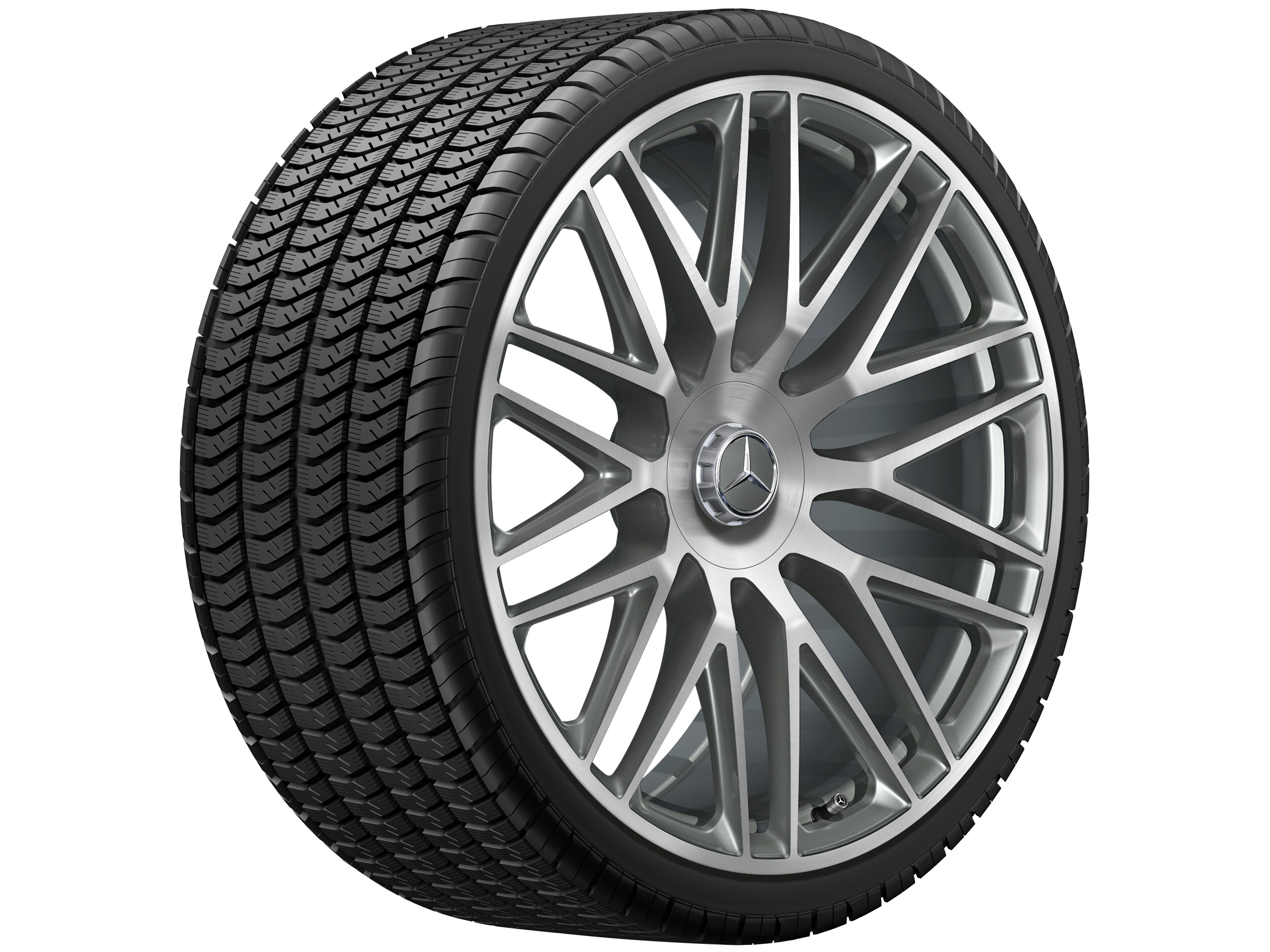 AMG multi-spoke forged wheel, 58.4 cm (23-inch) - 11,5 J x 23 ET 47, titanium grey, high-sheen