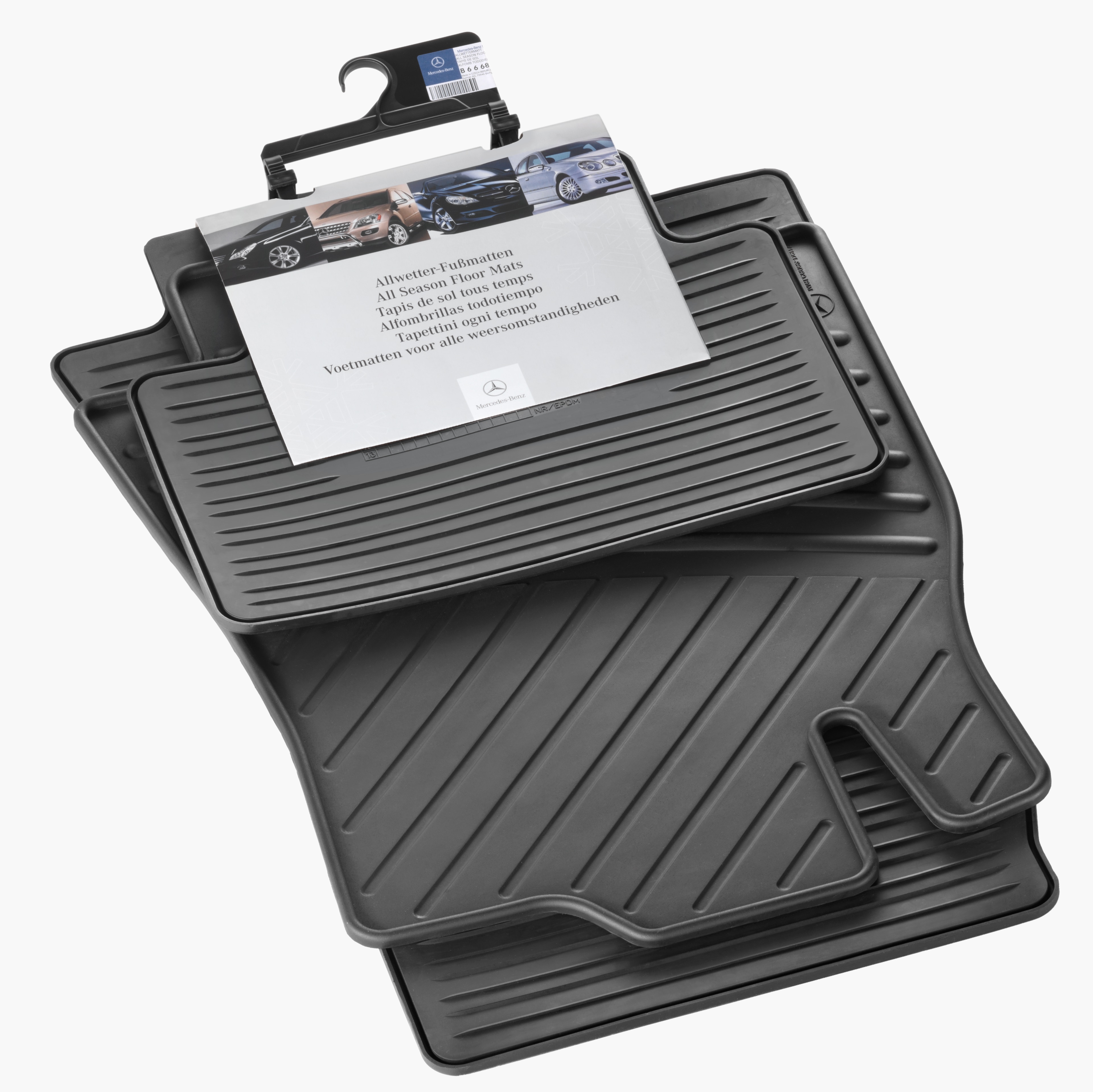 All-season floor mats CLASSIC, Set, Set of 4 - RHD, black