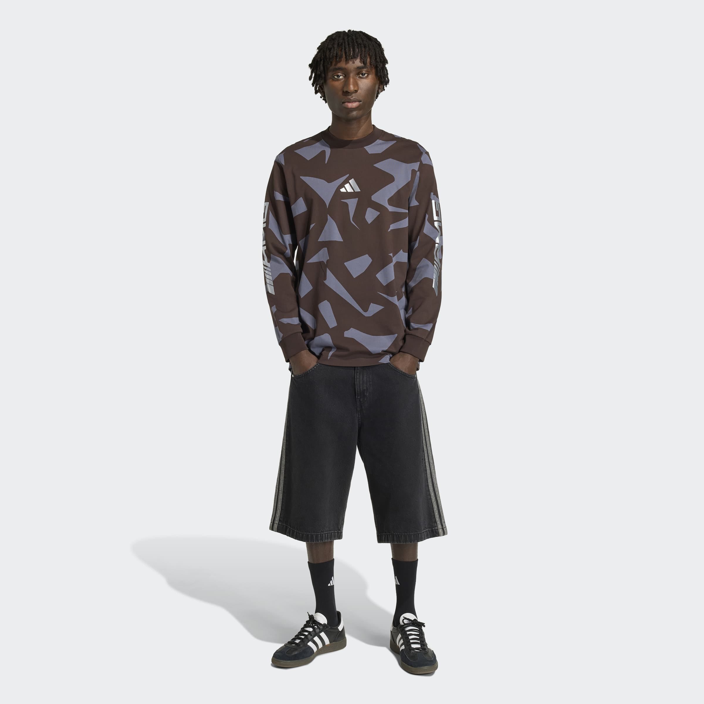 AMG long sleeve, Unisex - dark brown, XS
