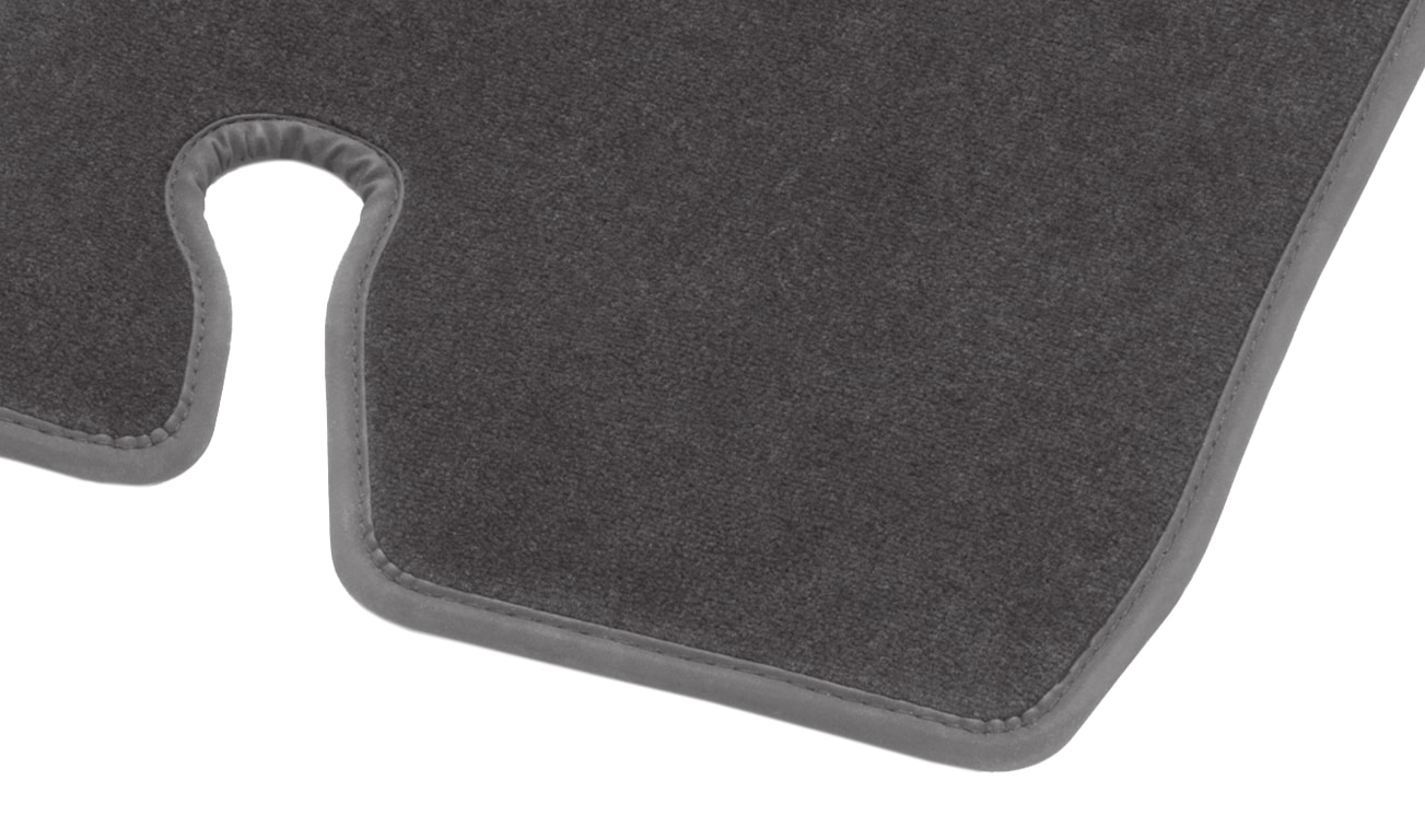 Velour floor mats CLASSIC, 3rd row of seats, Set of 2 - LHD/RHD, basalt grey
