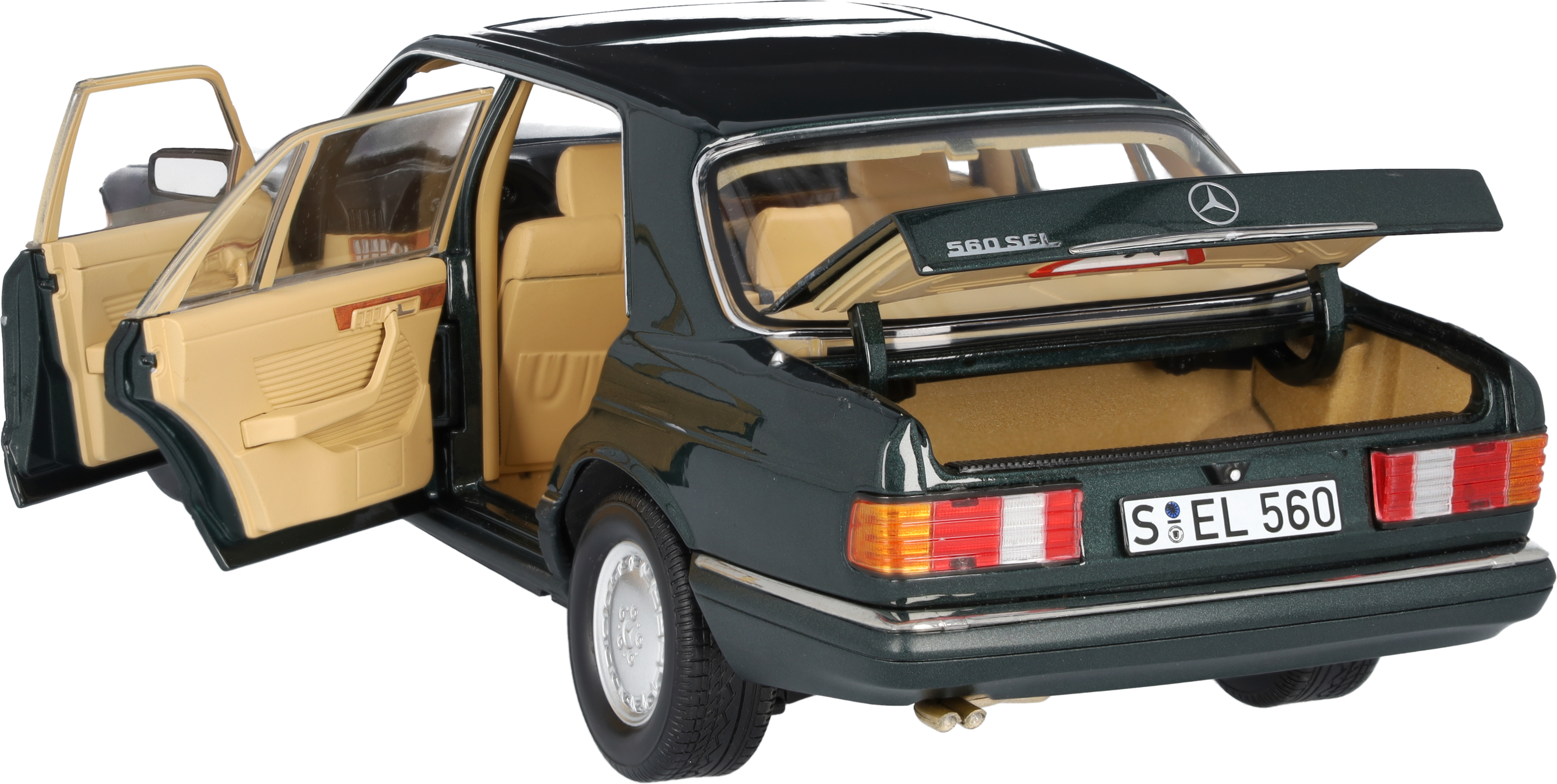 560 SEL V 126 (1985-1991) - malachitgrün, Norev, 1:18