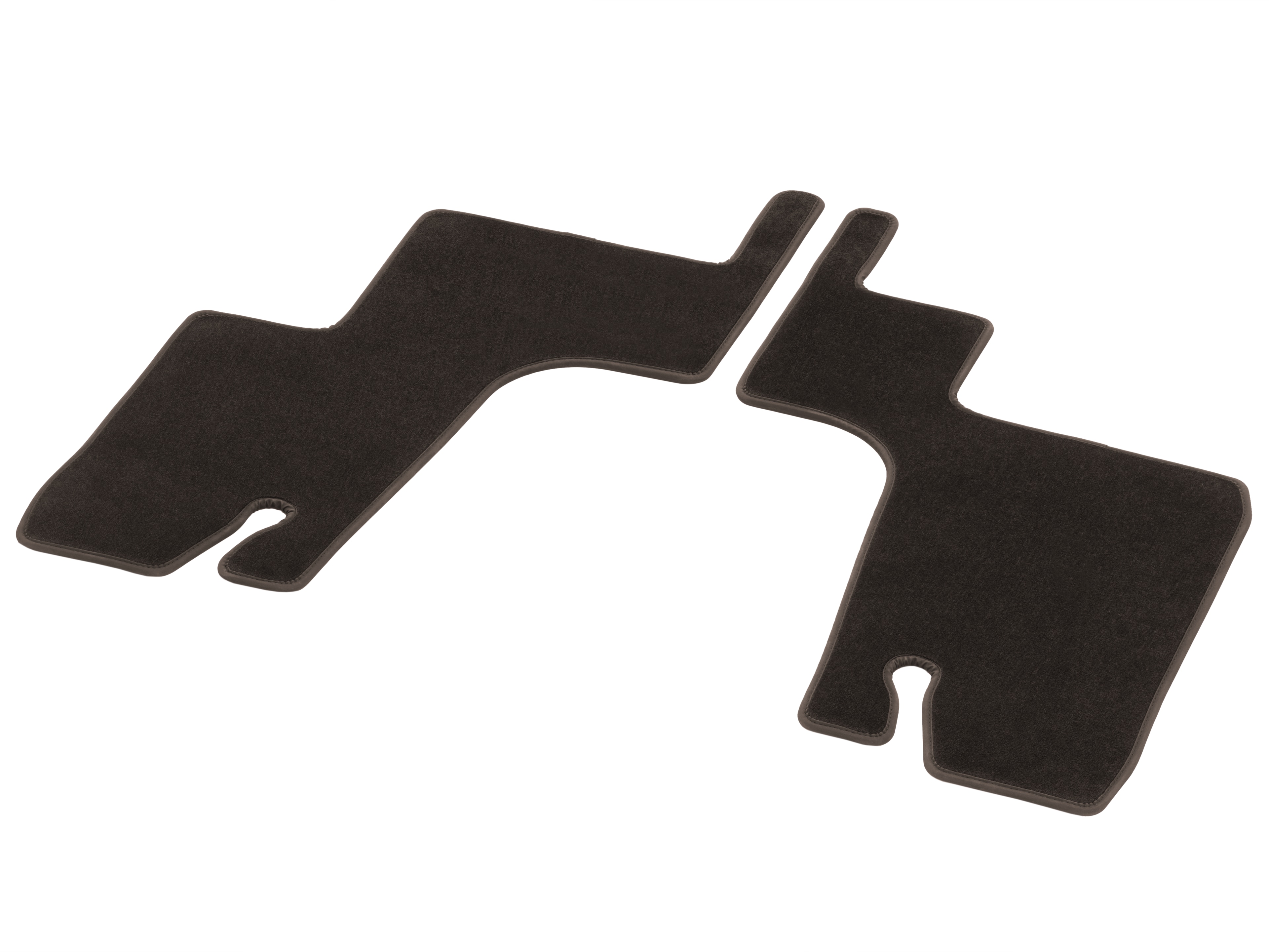 Velour floor mats CLASSIC, 3rd row of seats, Set of 2 - LHD/RHD, mocca brown