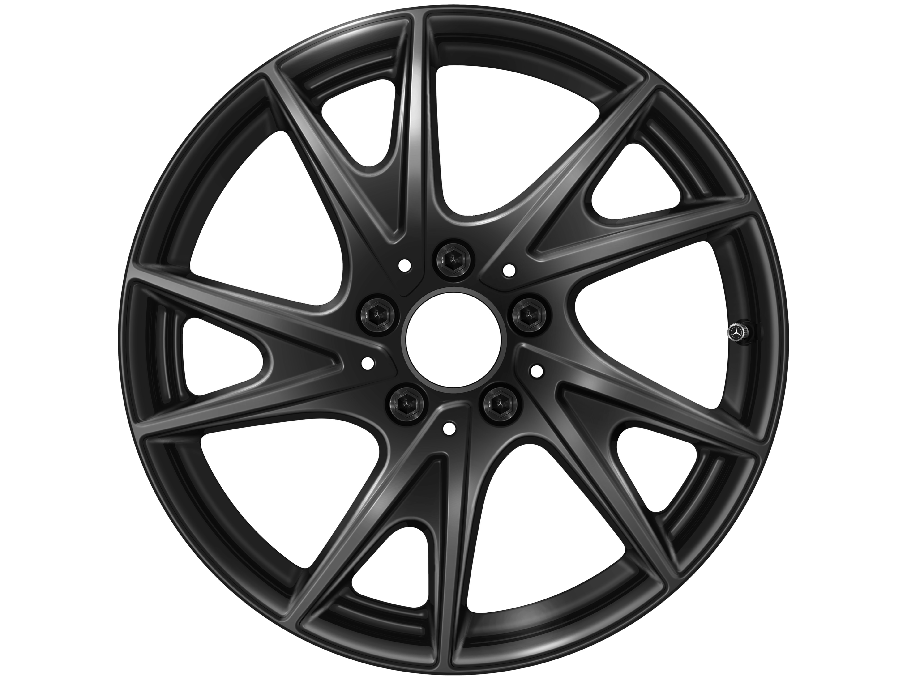 5-twin-spoke wheel, 43.2 cm (17-inch) - 8 J x 17 ET 58, black