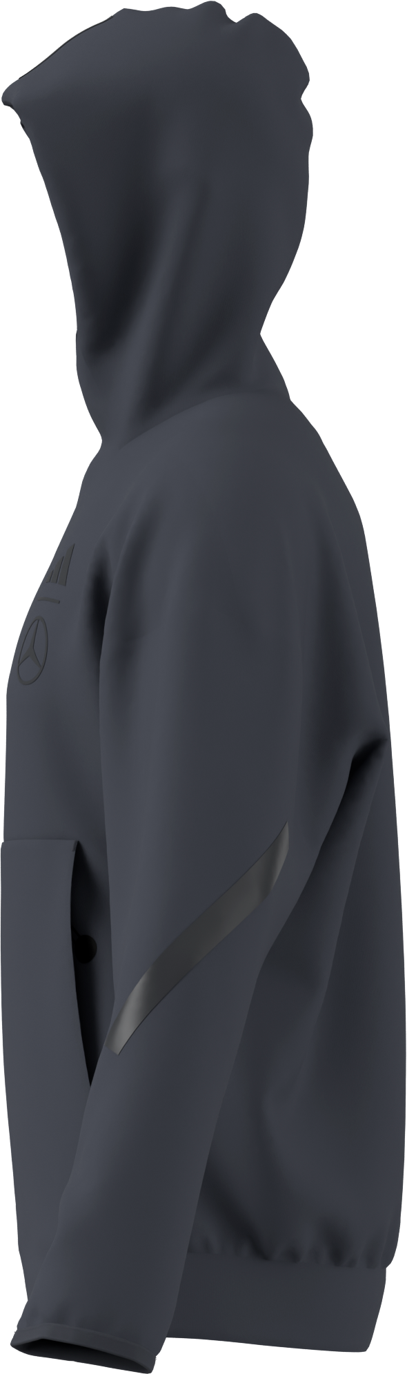 Men's sweat jacket - grey, M