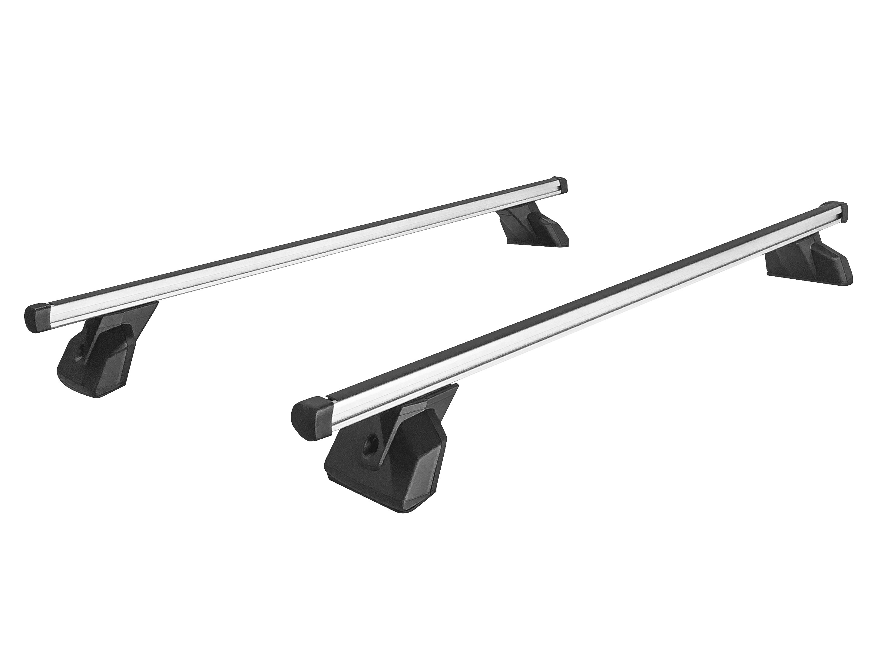 Basic carrier rack, two cross-bars - Aluminium, silver-coloured
