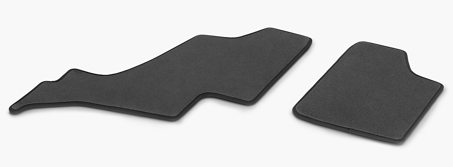 Velour floor mats CLASSIC, 3rd row of seats, Set of 1 - LHD/RHD, black