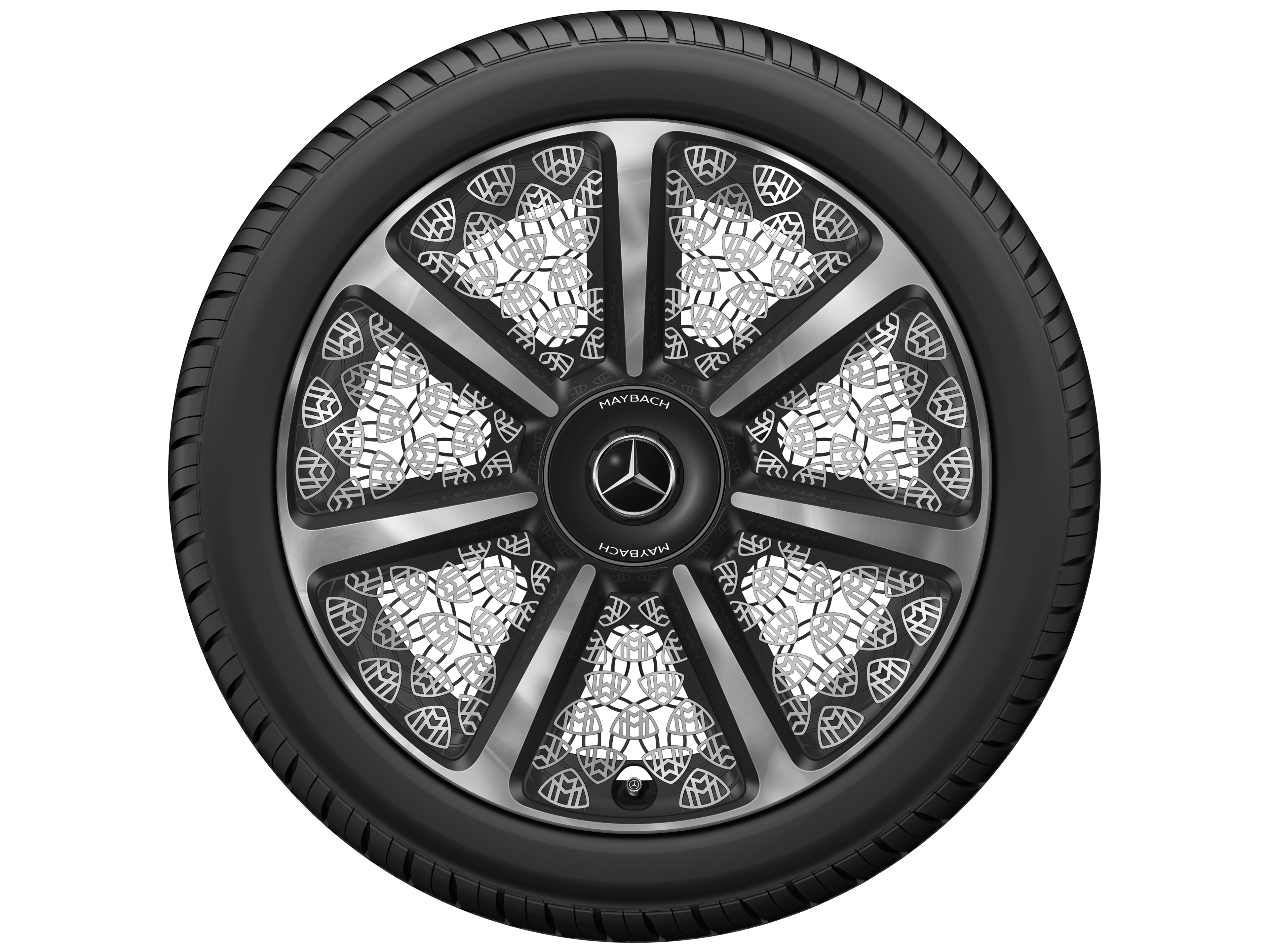 7-spoke wheel, 53.3 cm (21 inches)