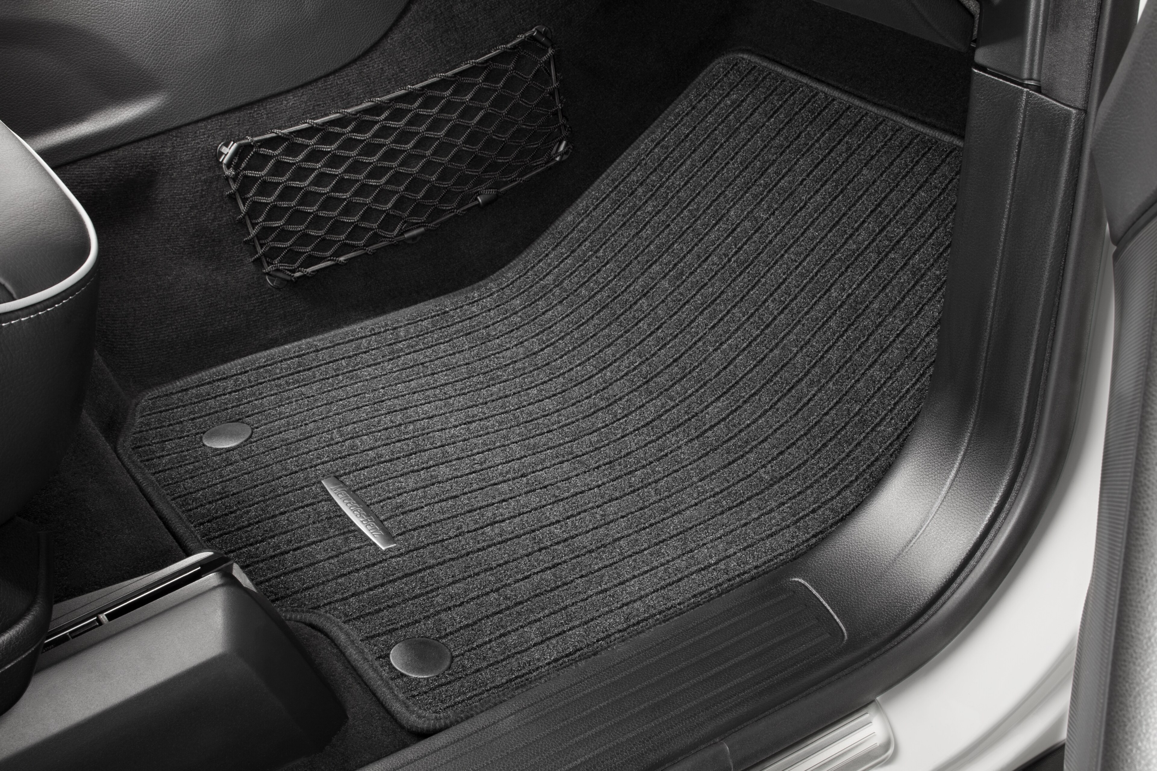 Ribbed mats, CLASSIC, Set, Set of 4 - LHD, basalt grey