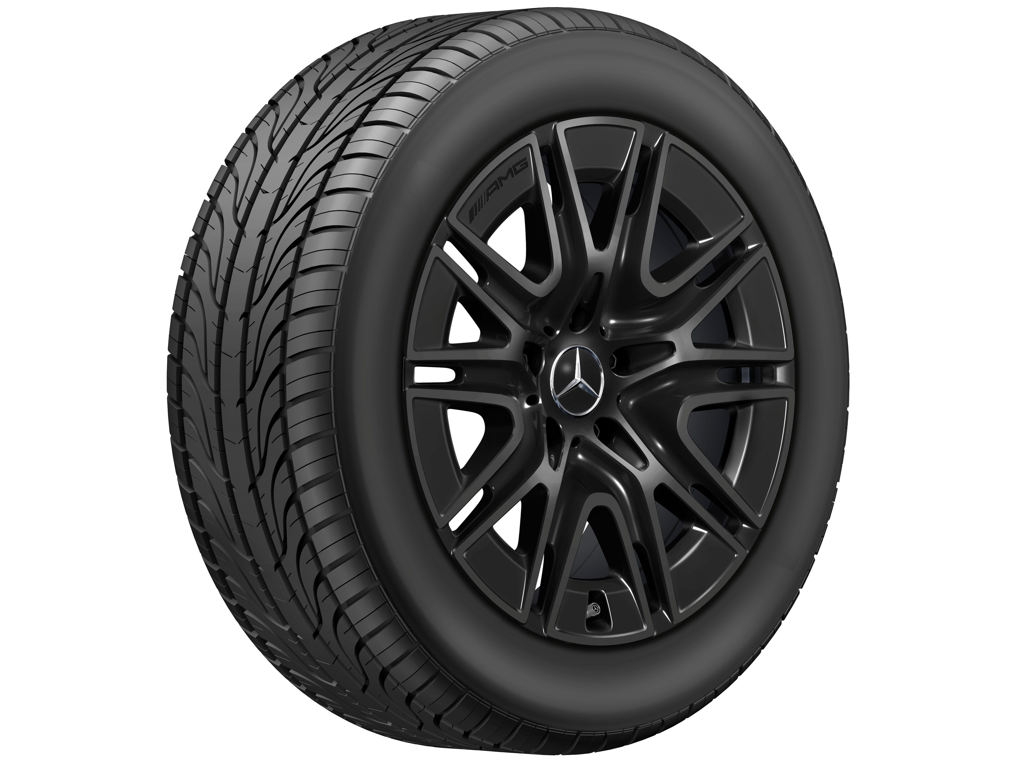 AMG 10-spoke wheel, 50.8 cm (20-inch) - 8,5 J x 20 ET 32,2, black, glossy