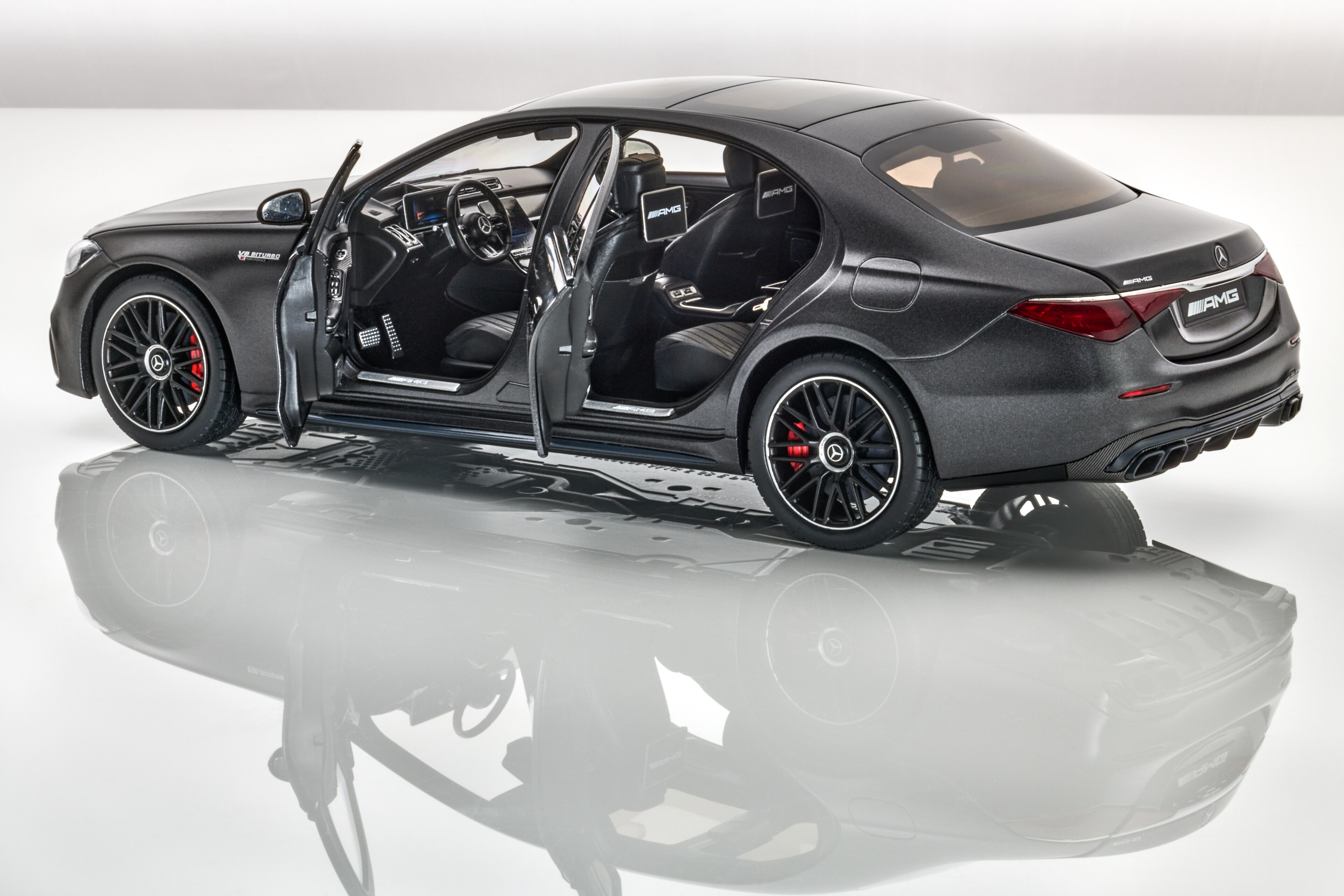 Mercedes-AMG S 63, E PERFORMANCE, V223 - MANUFAKTUR graphite grey magno, NZG, 1:18