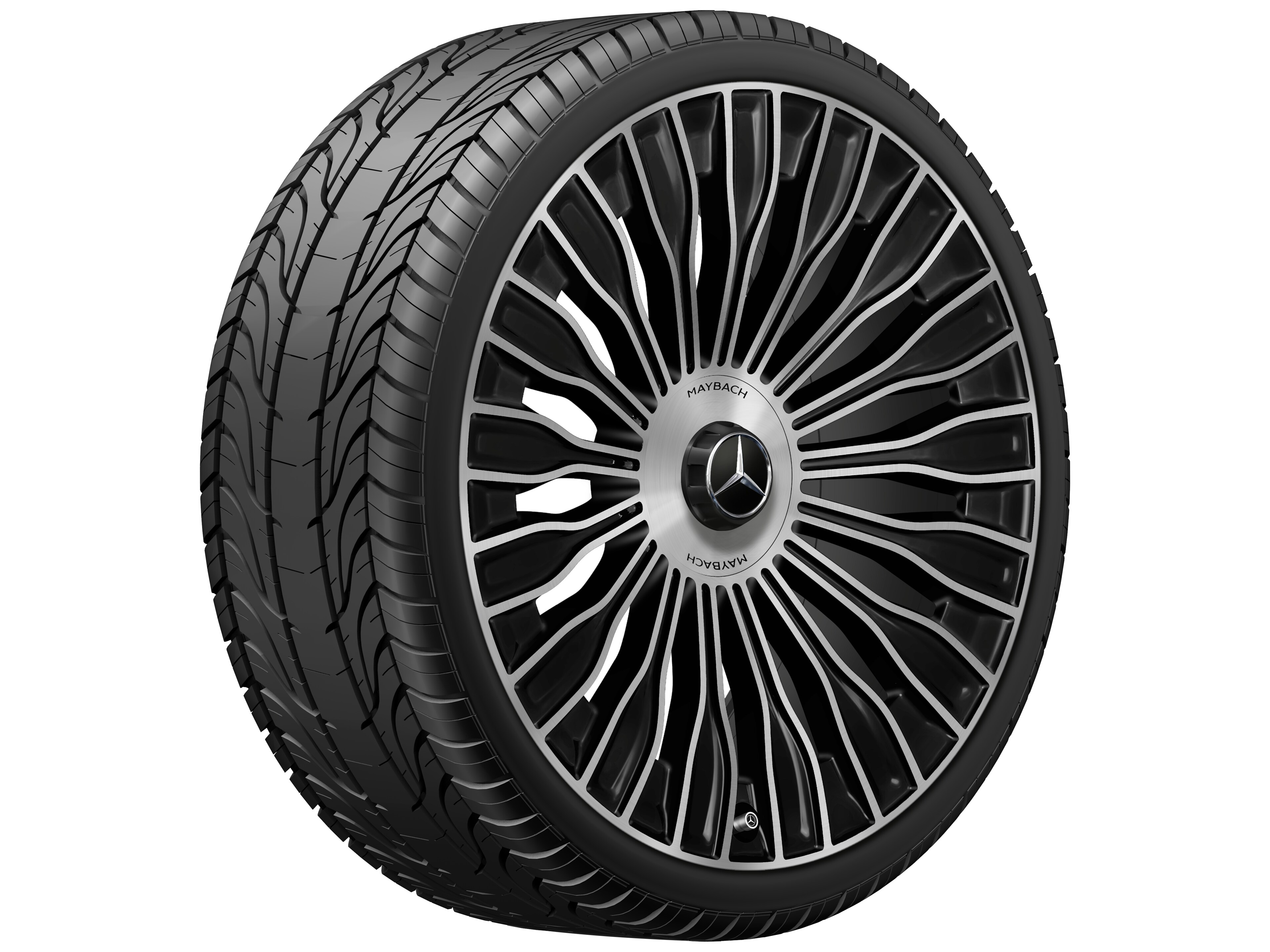 Multi-spoke wheel, 53.3 cm (21-inch), High-sheen finish - 10 J x 21 ET 48, black, high-sheen