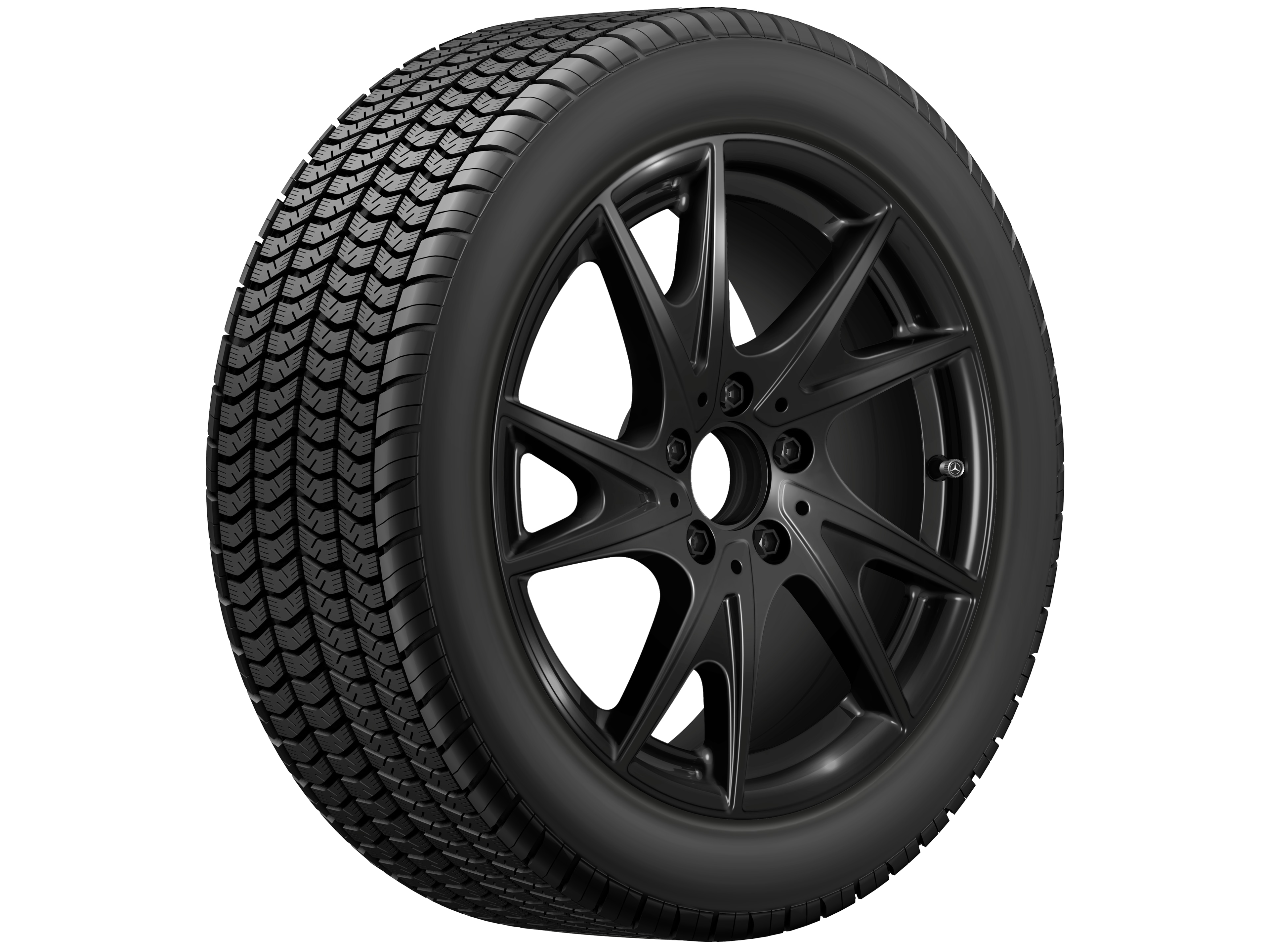 5-twin-spoke wheel, 43.2 cm (17-inch) - 8 J x 17 ET 58, black