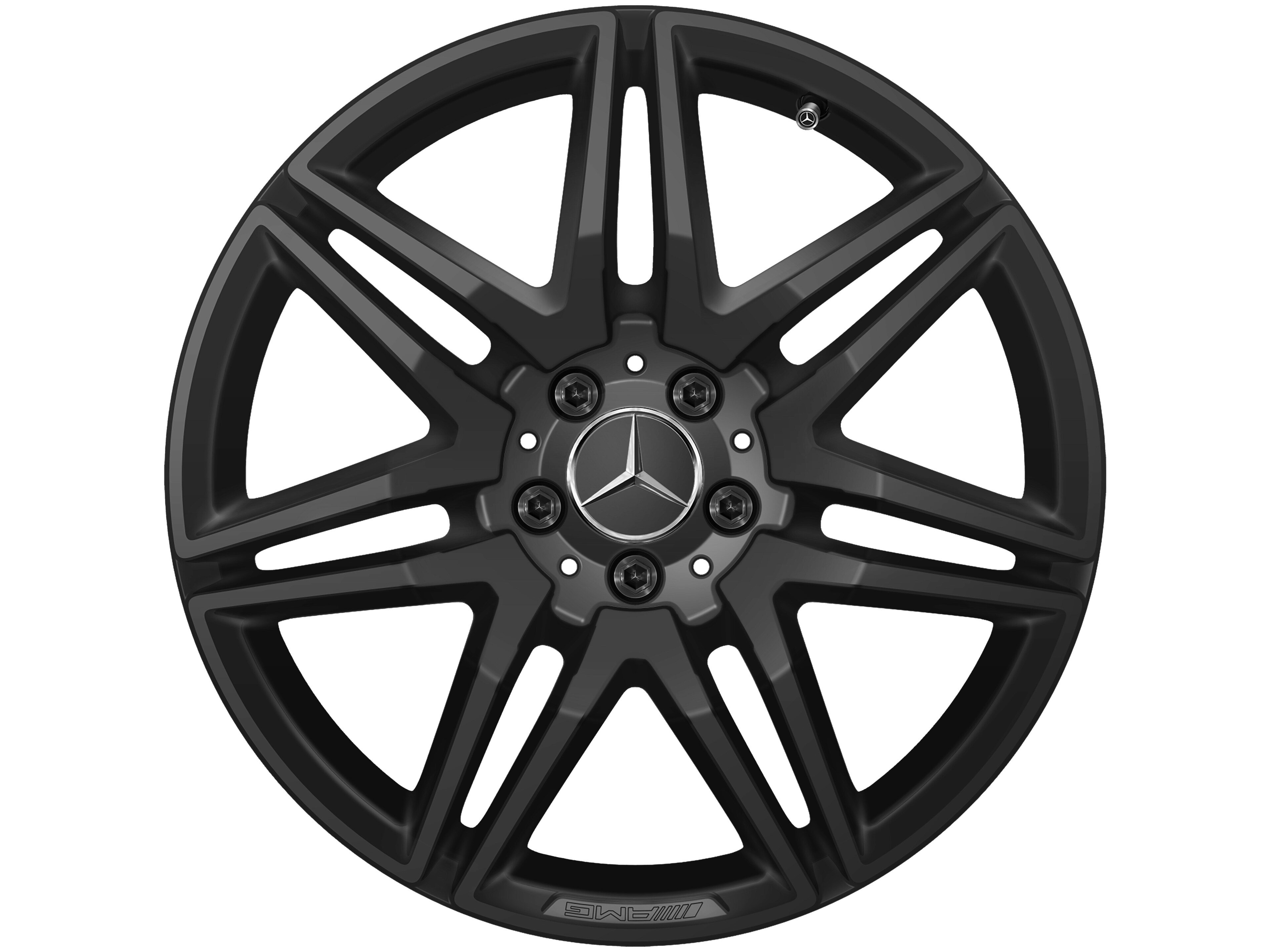 AMG 7-twin-spoke wheel, 48.3 cm (19-inch) - 8 J x 19 ET 52, black, glossy