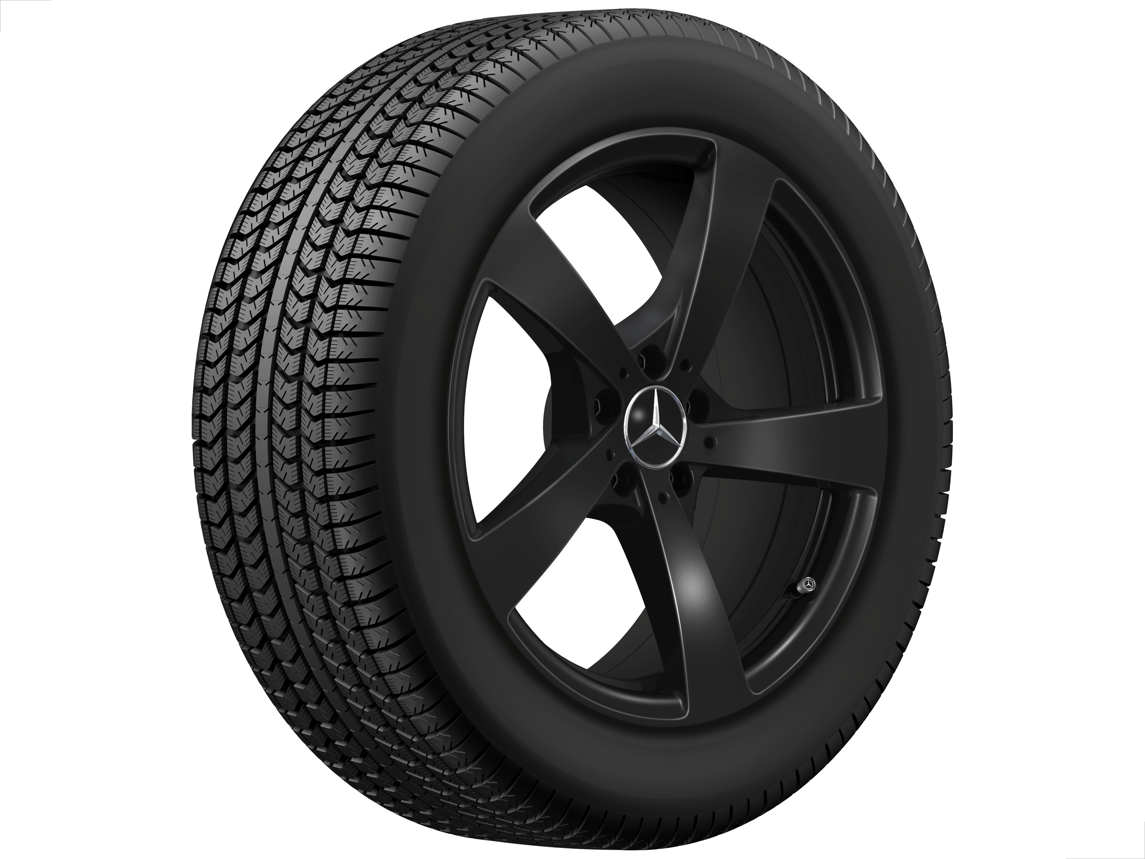 5-spoke wheel, Aero, 48.3 cm (19-inch) - 9 J x 19 ET 60,2, black, painted