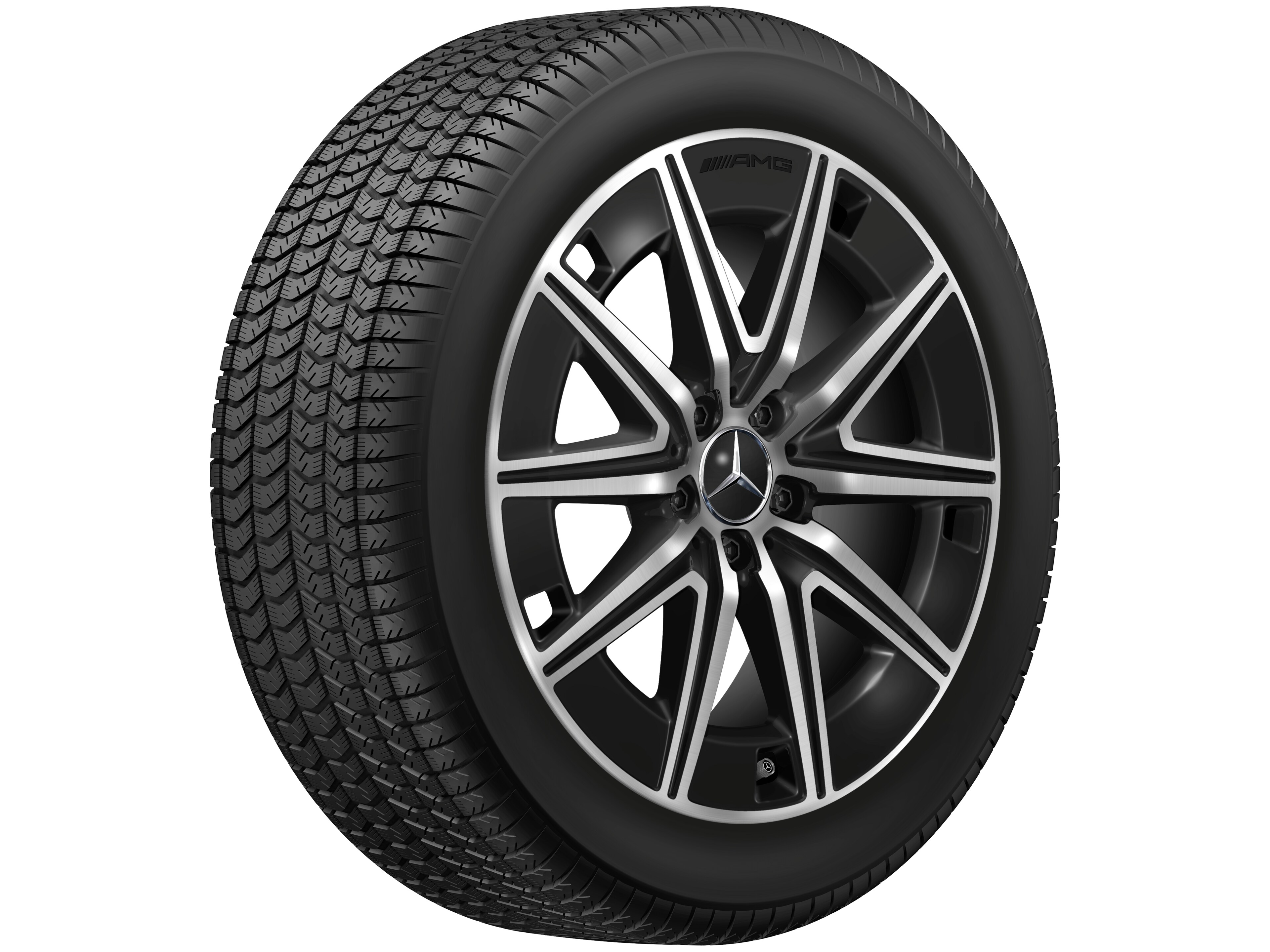 AMG 10-spoke wheel, 48.3 cm (19-inch) - 7,5 J x 19 ET 53,5, black, high-sheen
