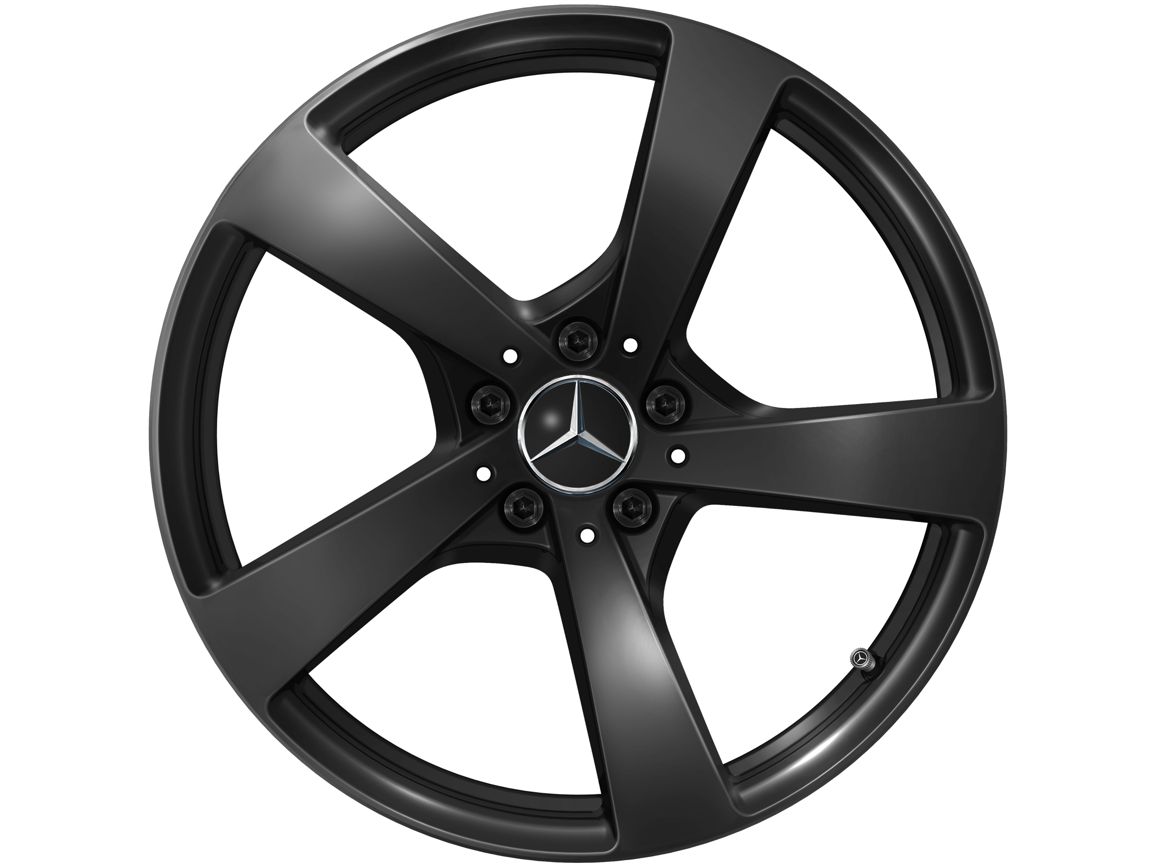 5-spoke wheel, Aero, 48.3 cm (19-inch) - 9 J x 19 ET 60,2, black, painted