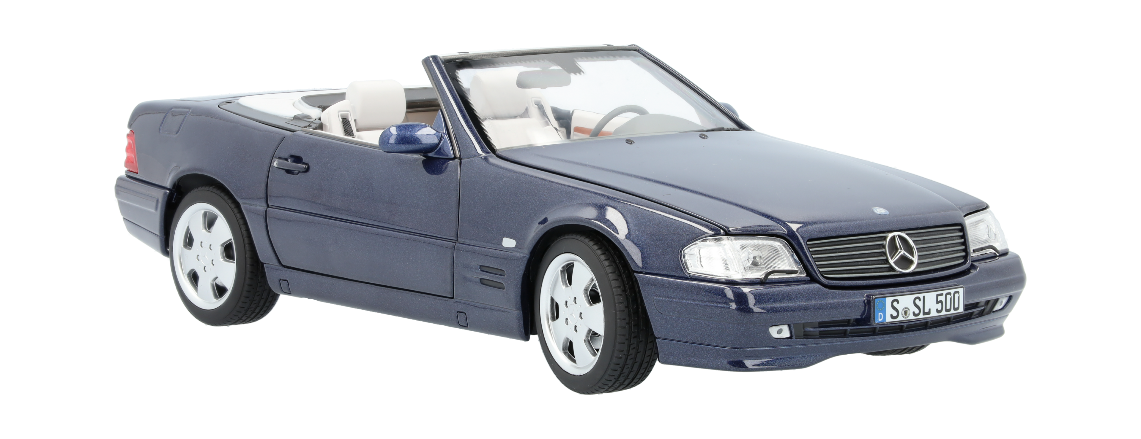 SL 500 R129 (1998-2001) - azure blue, Norev, 1:18