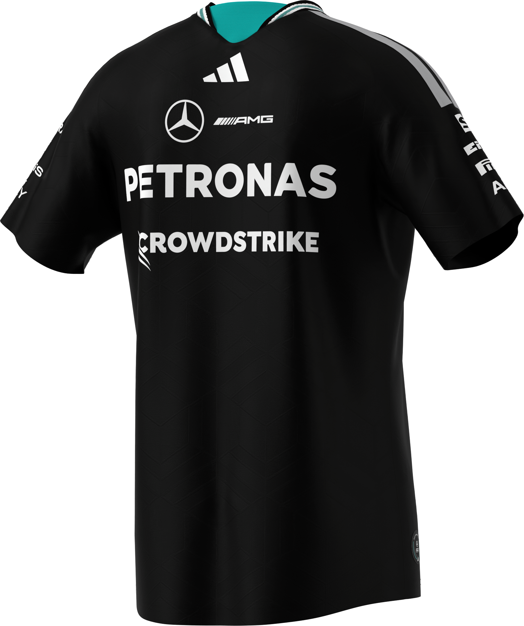 T-Shirt Herren, Fahrer Authentic, Mercedes-AMG F1 - schwarz, S