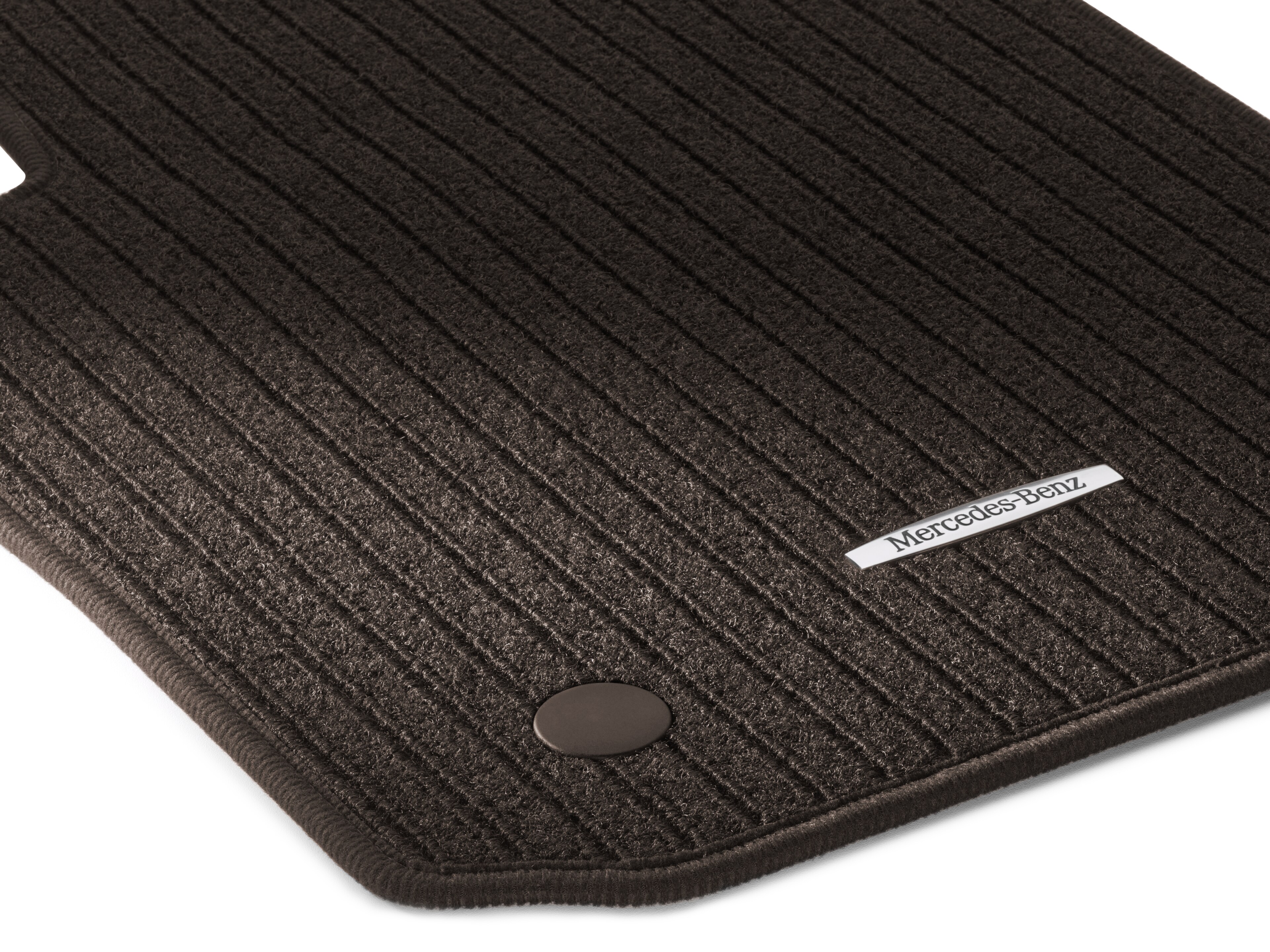 Ribbed mats, CLASSIC, Set, Set of 4 - LHD, mocca brown