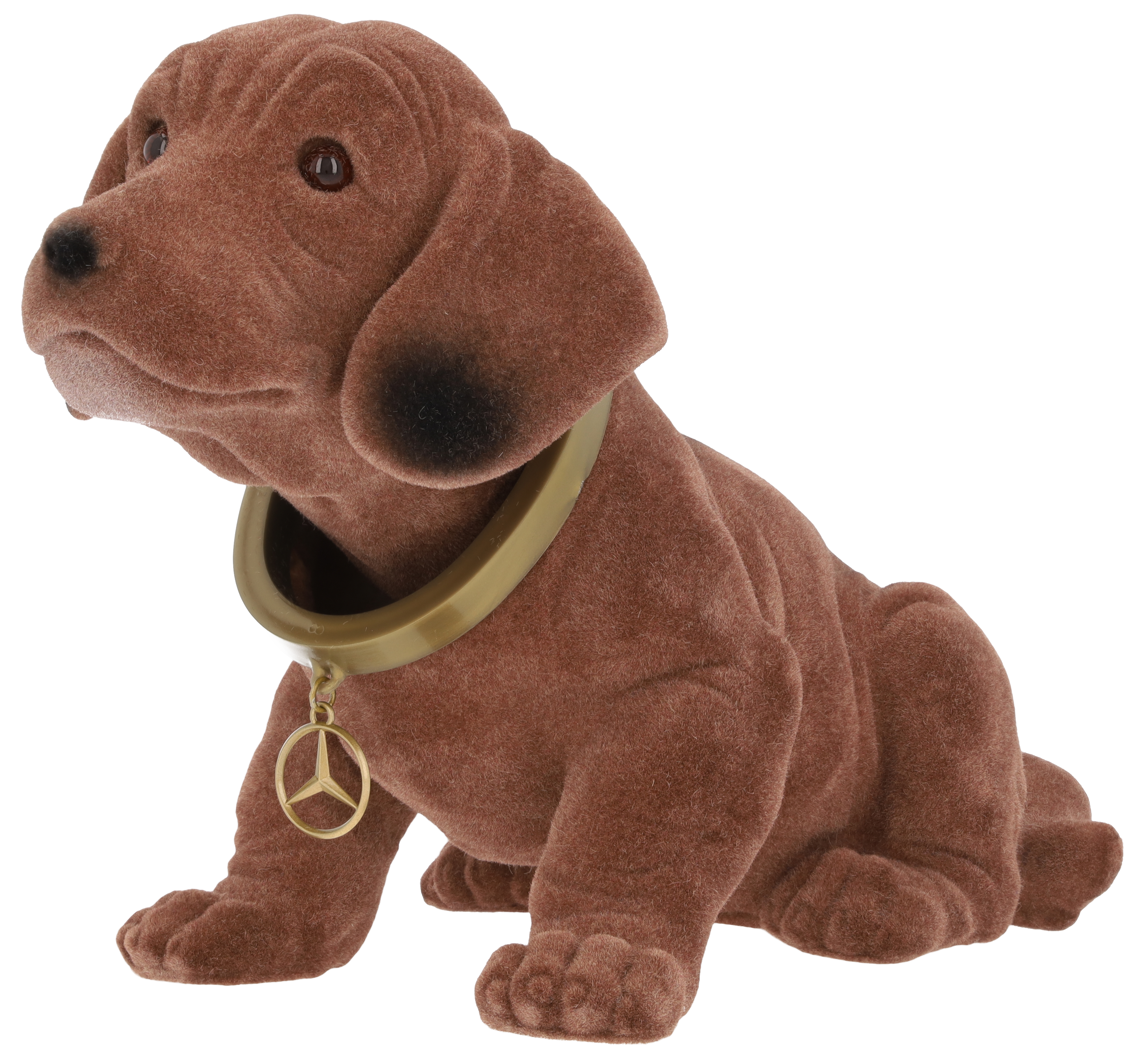 Nodding dog - brown, Plastic