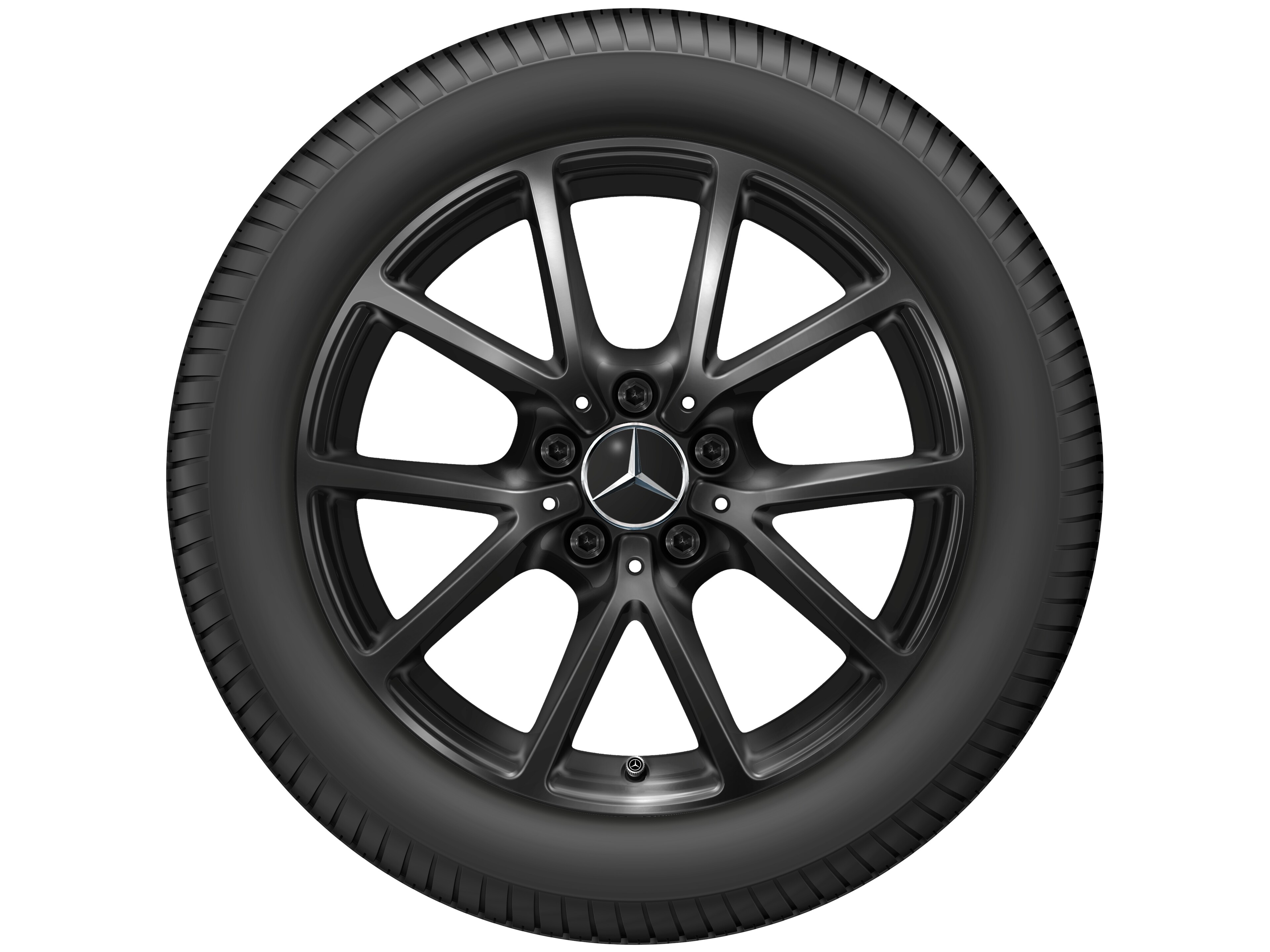 10-spoke wheel, 43.2 cm (17-inch) - 8 J x 17 ET 58, black