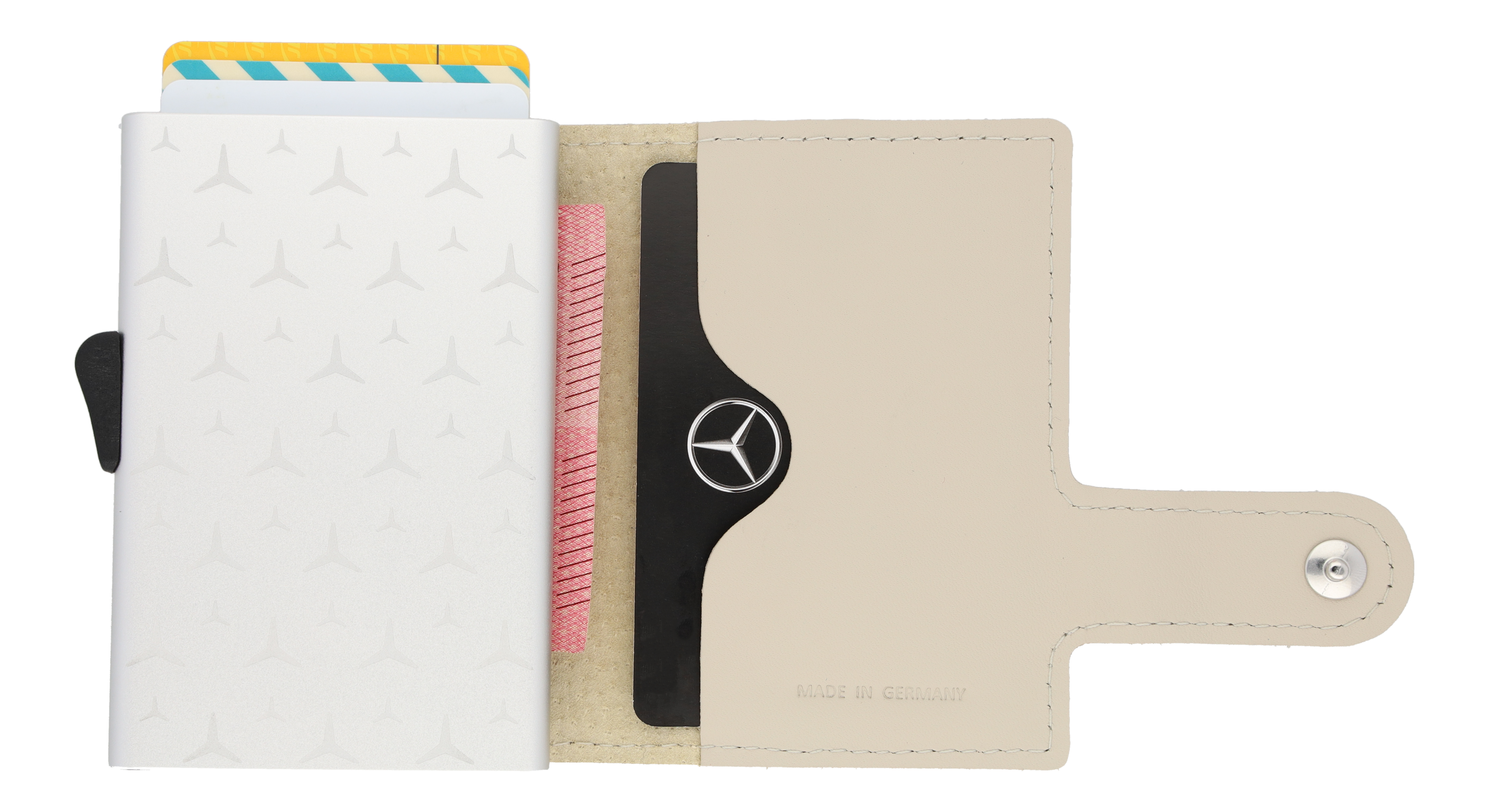 Mini wallet, Upcycling - macchiato beige, Leather