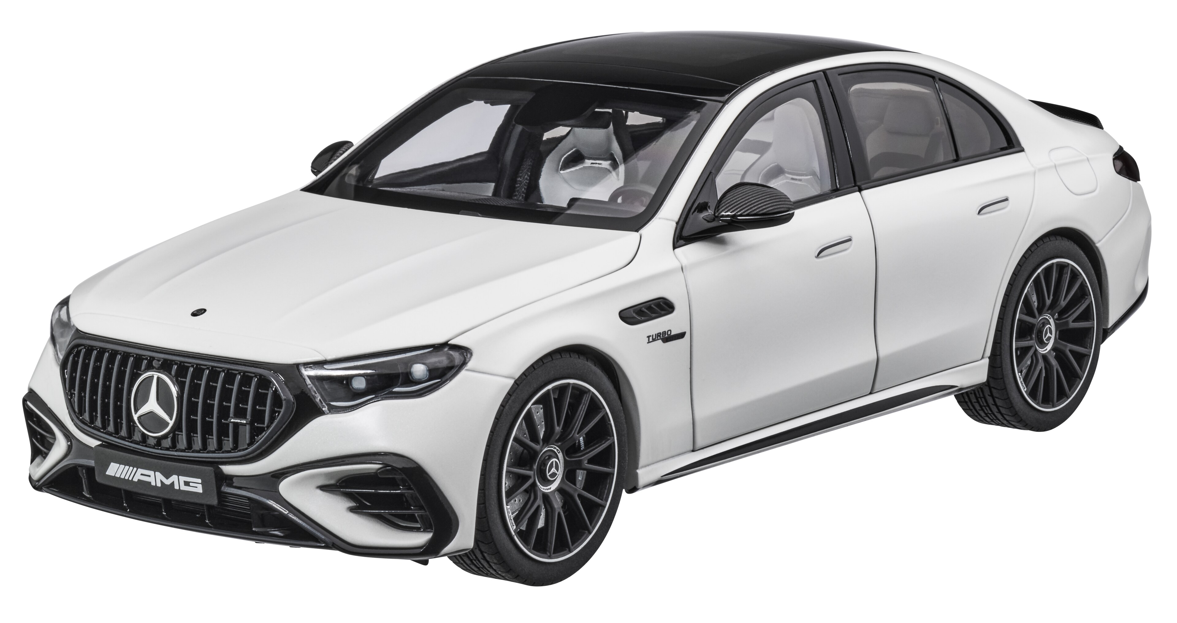 Mercedes-AMG E 53, Hybrid, 4MATIC+, W214 - MANUFAKTUR opalite white magno, NZG, 1:18