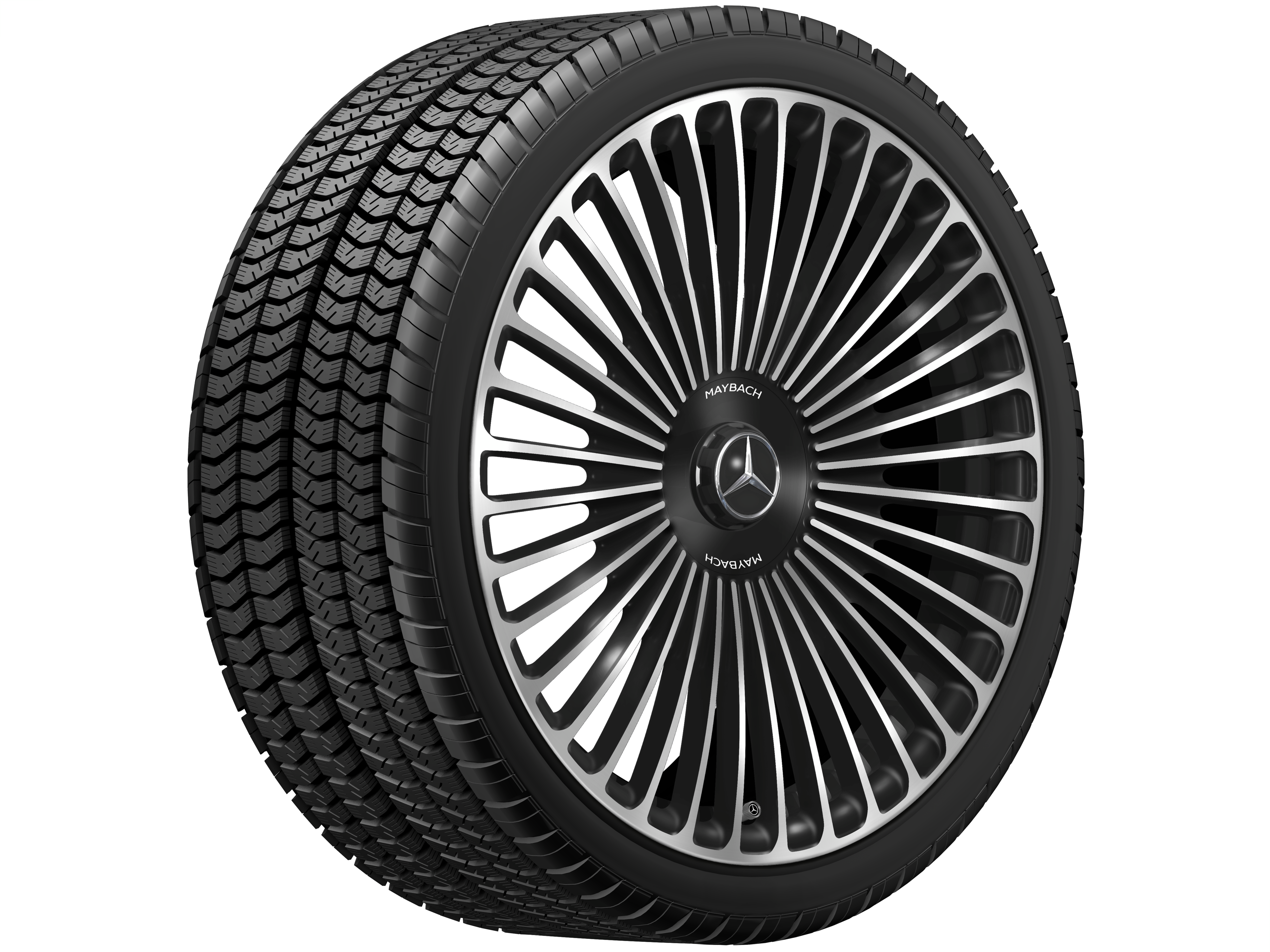 AMG forged wheel in multi-spoke design, 53.3 cm (21-inch) - 9,5 J x 21 ET 56,1, black, high-sheen
