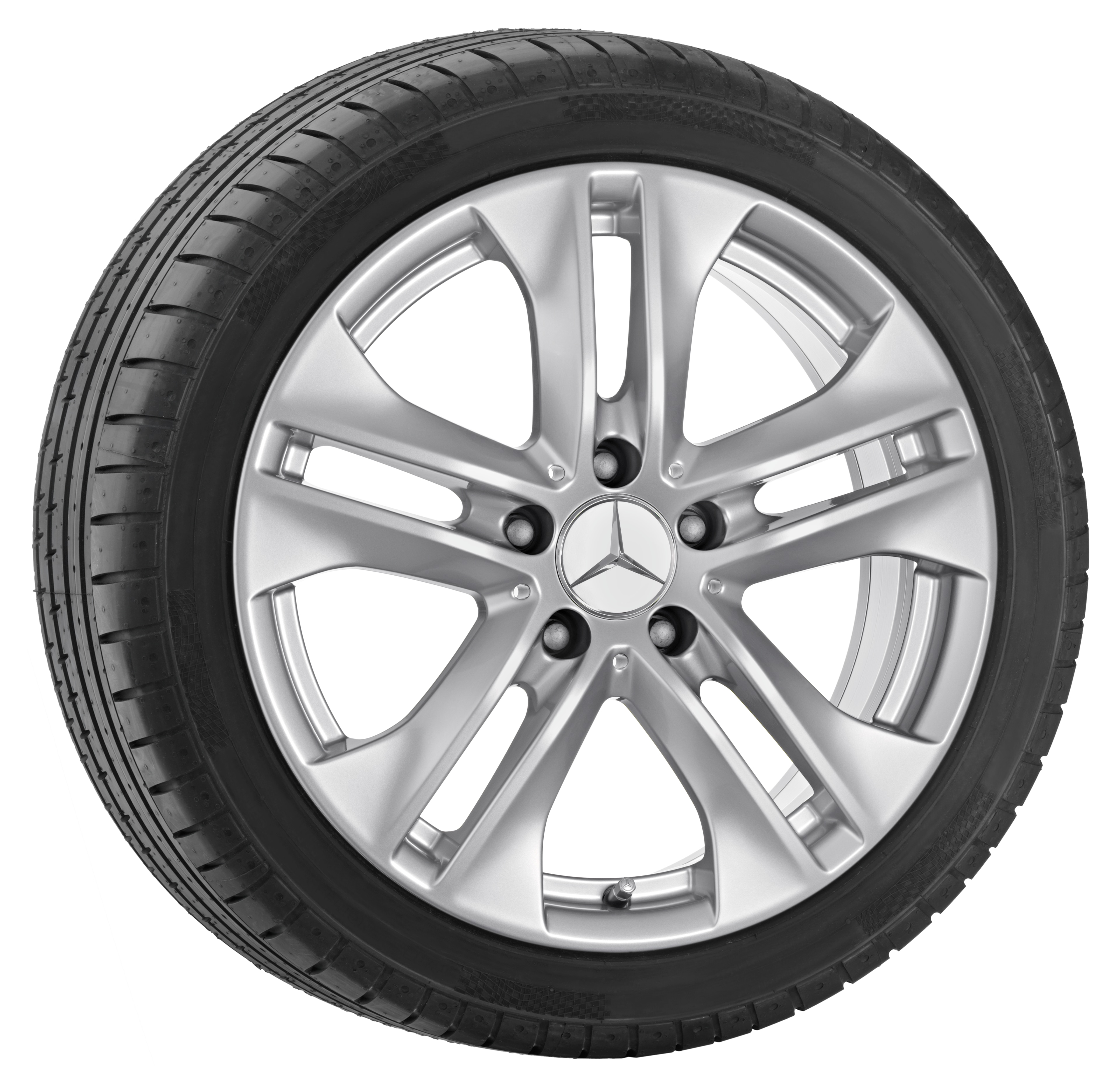 5-twin-spoke wheel, 43.2 cm (17-inch) - 8 J x 17 ET 48, titanium silver