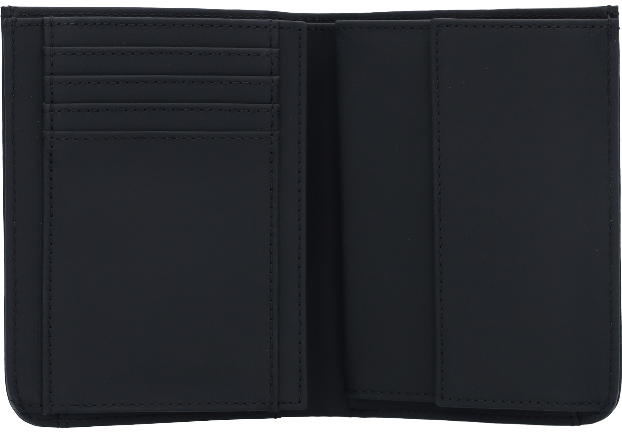 Wallet, Vehicle leather - black, Leather