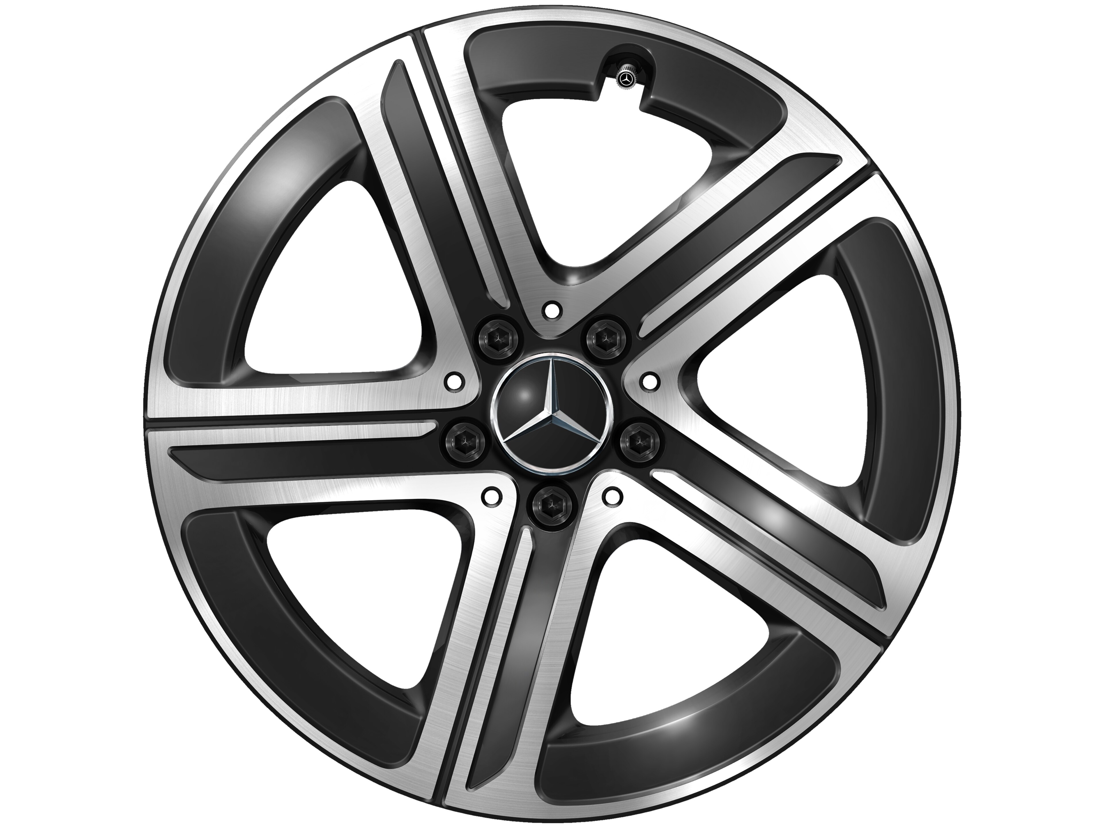 5-spoke wheel, Aero, 45.7 cm (18-inch), High-sheen finish - 9 J x 18 ET 30, black, high-sheen