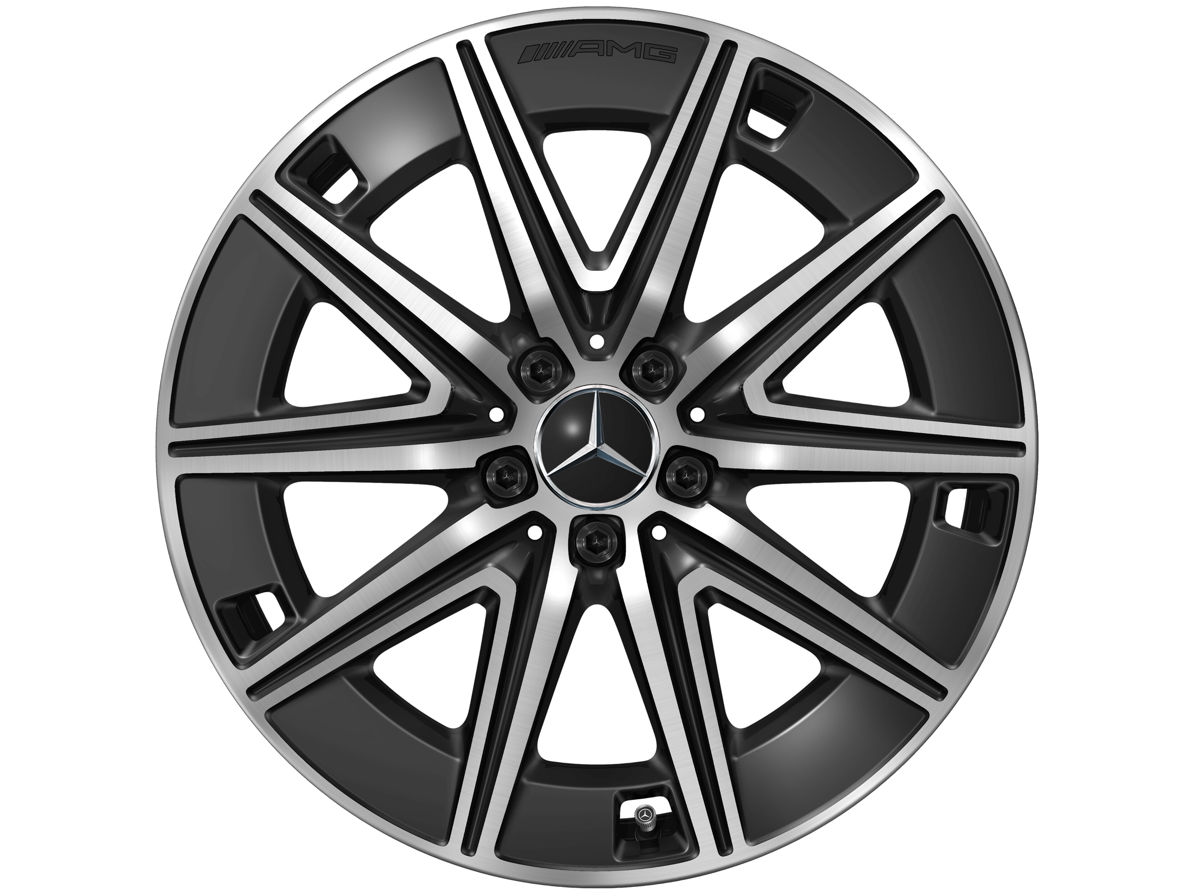 AMG 10-spoke wheel, 48.3 cm (19-inch) - 7,5 J x 19 ET 53,5, black, high-sheen