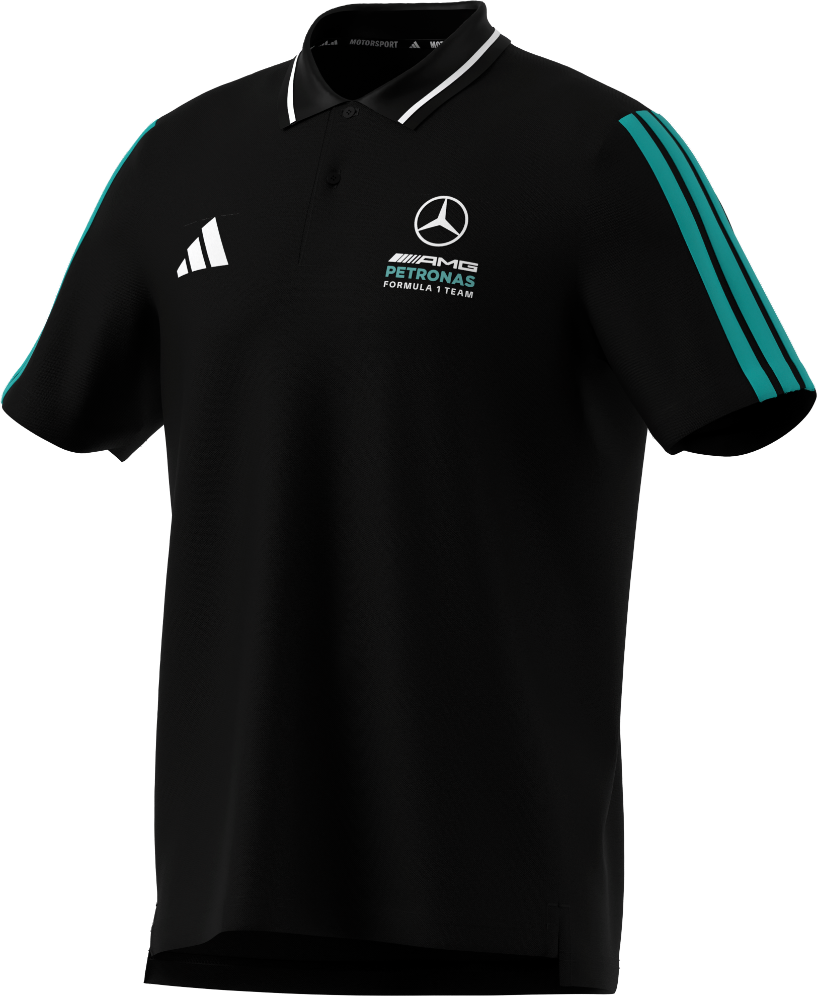Poloshirt Herren, Mercedes-AMG F1 - schwarz, XXL