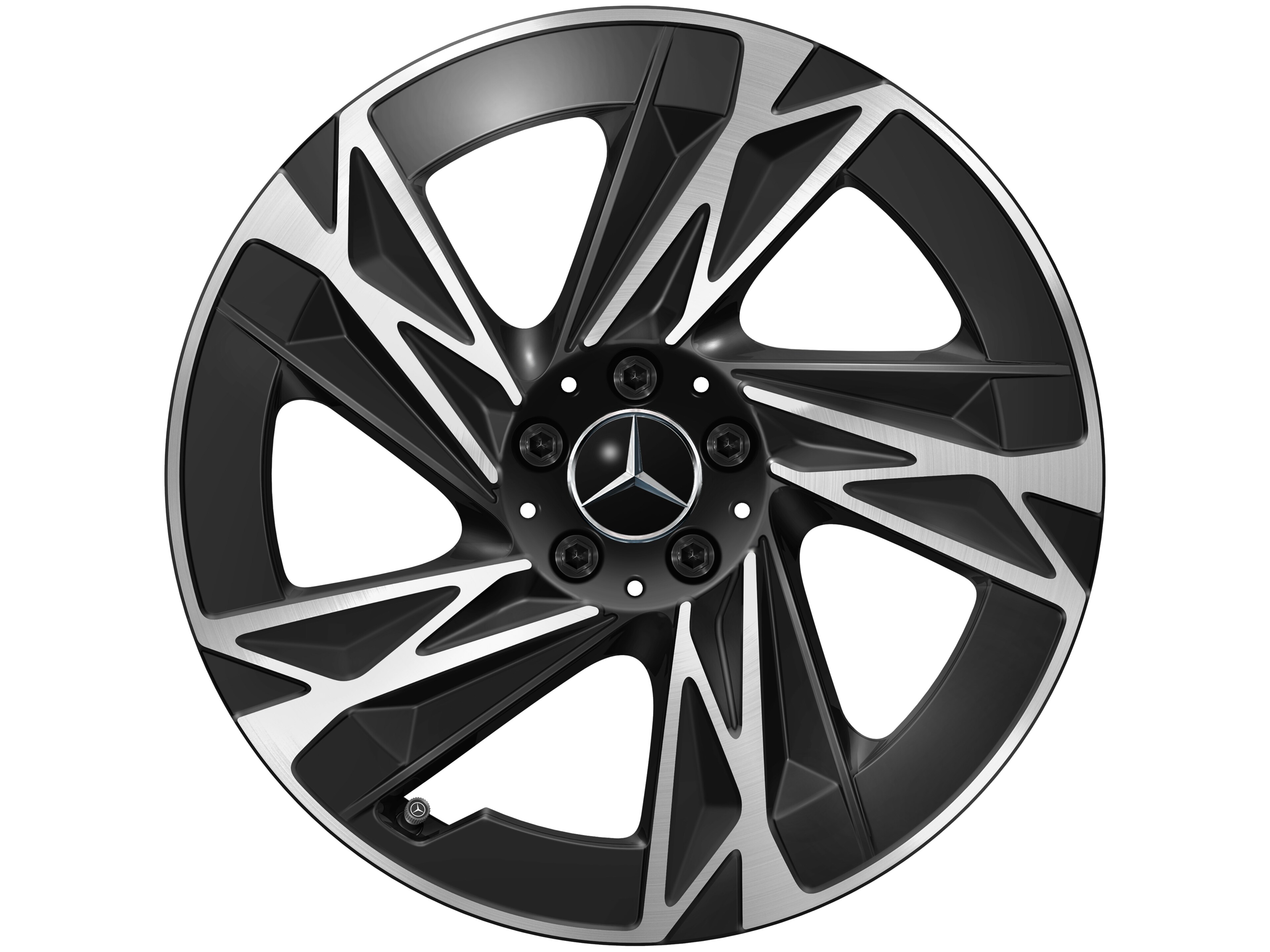 5-spoke wheel, Aero, 48.3 cm (19-inch) - 7,5 J x 19 ET 53,3, black, high-sheen