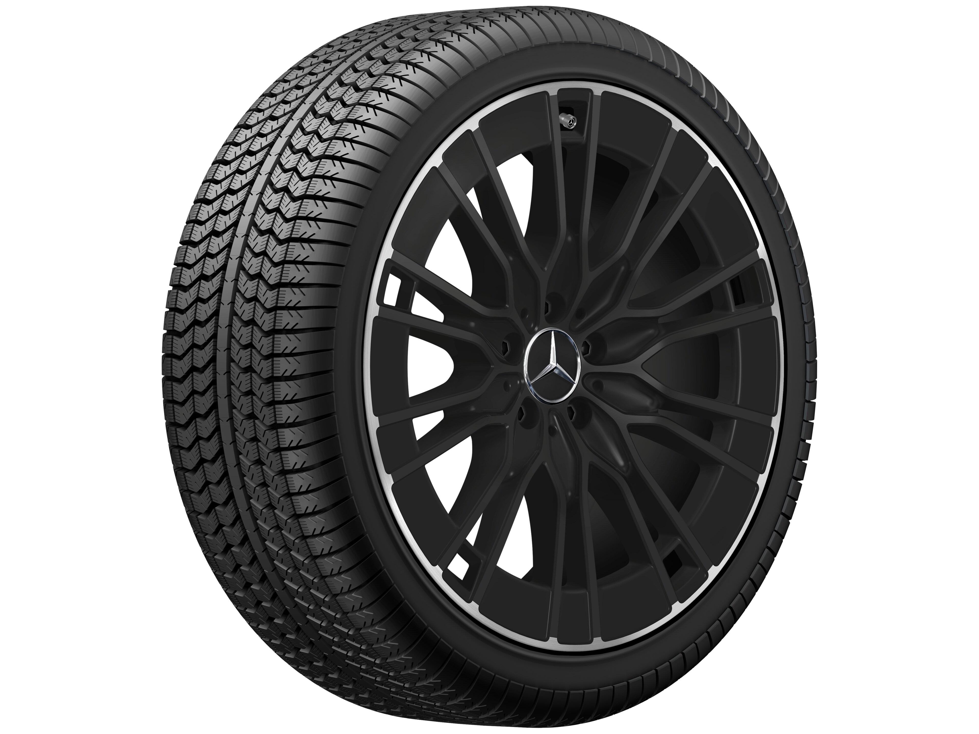 10-twin-spoke wheel, Aero, 50.8 cm (20-inch), High-sheen rim flange - 8,5 J x 20 ET 35,5, black, high-sheen