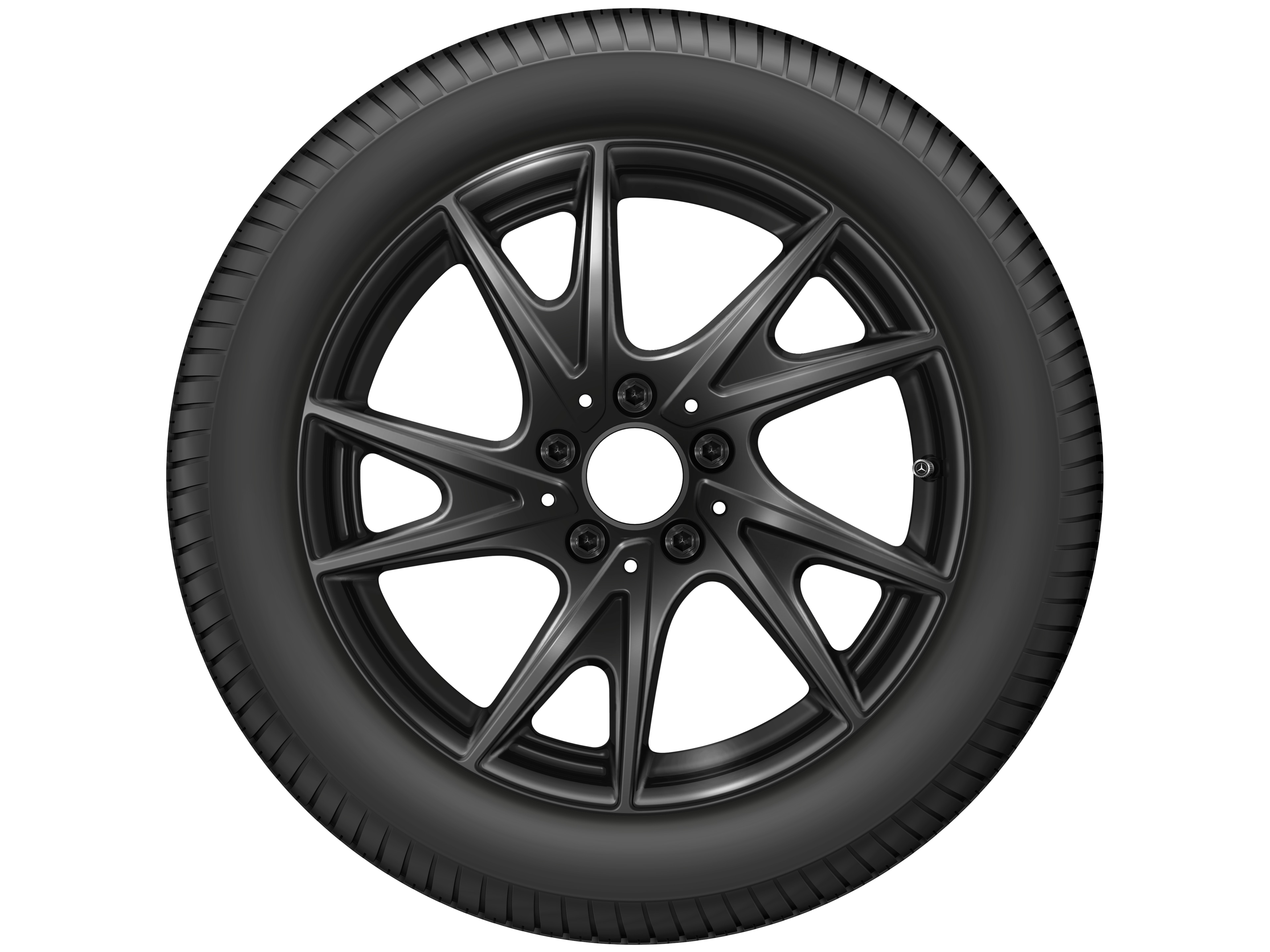 5-twin-spoke wheel, 43.2 cm (17-inch) - 8 J x 17 ET 58, black
