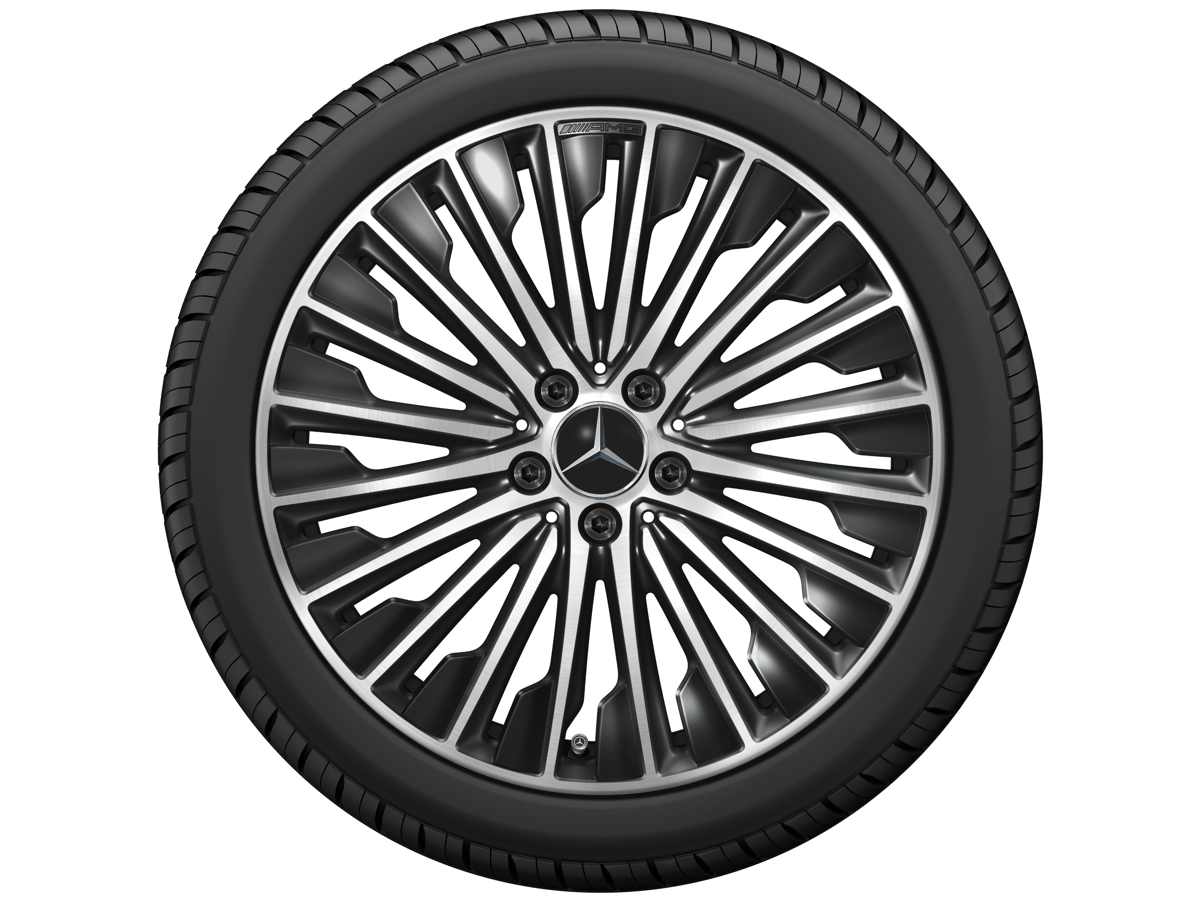 AMG multi-spoke wheel, 48.3 cm (19-inch) - 9 J x 19 ET 60,5, black, high-sheen