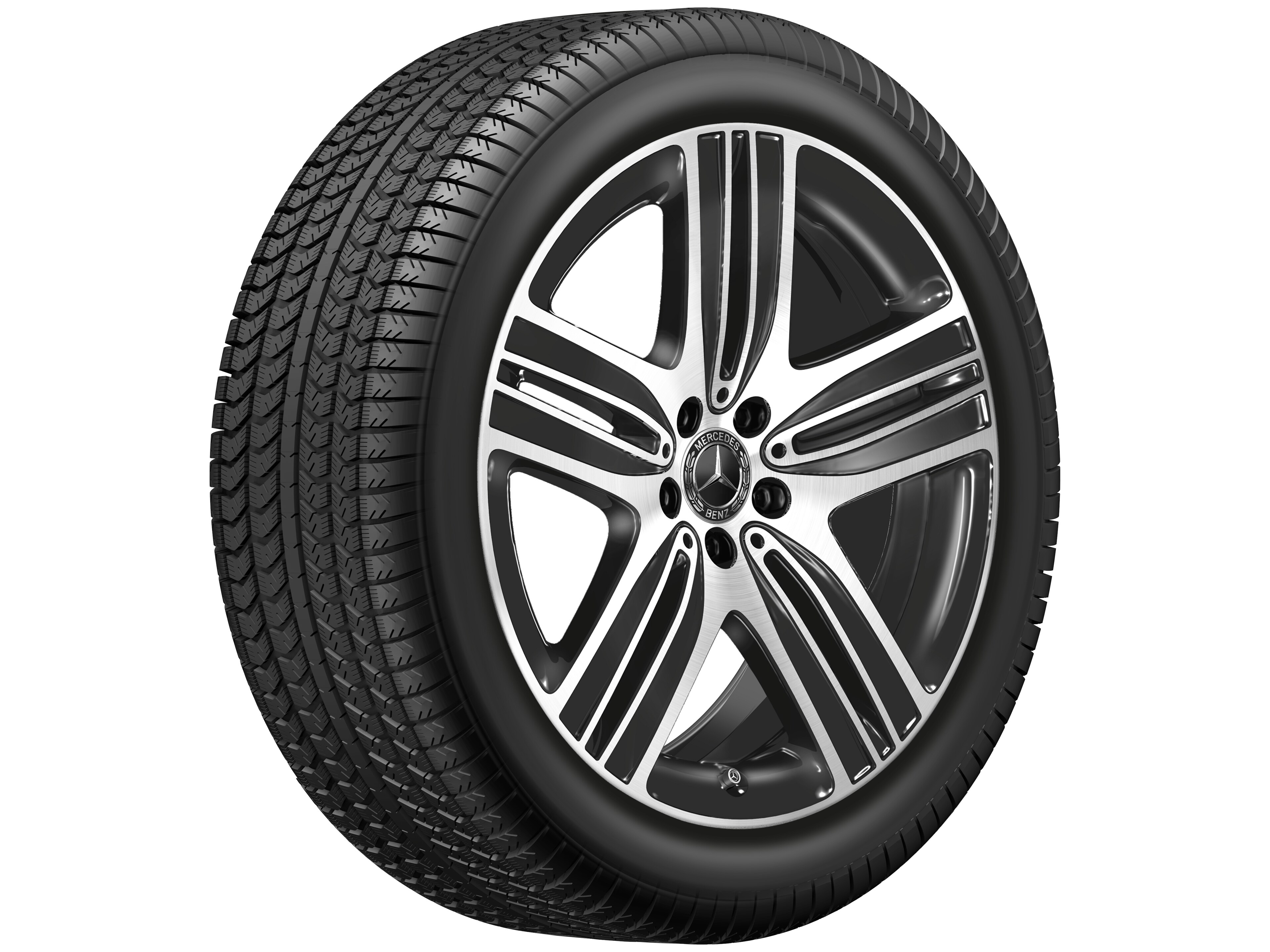 5-spoke wheel, 50.8 cm (20-inch), High-sheen finish - 8,5 J x 20 ET 30, black, high-sheen