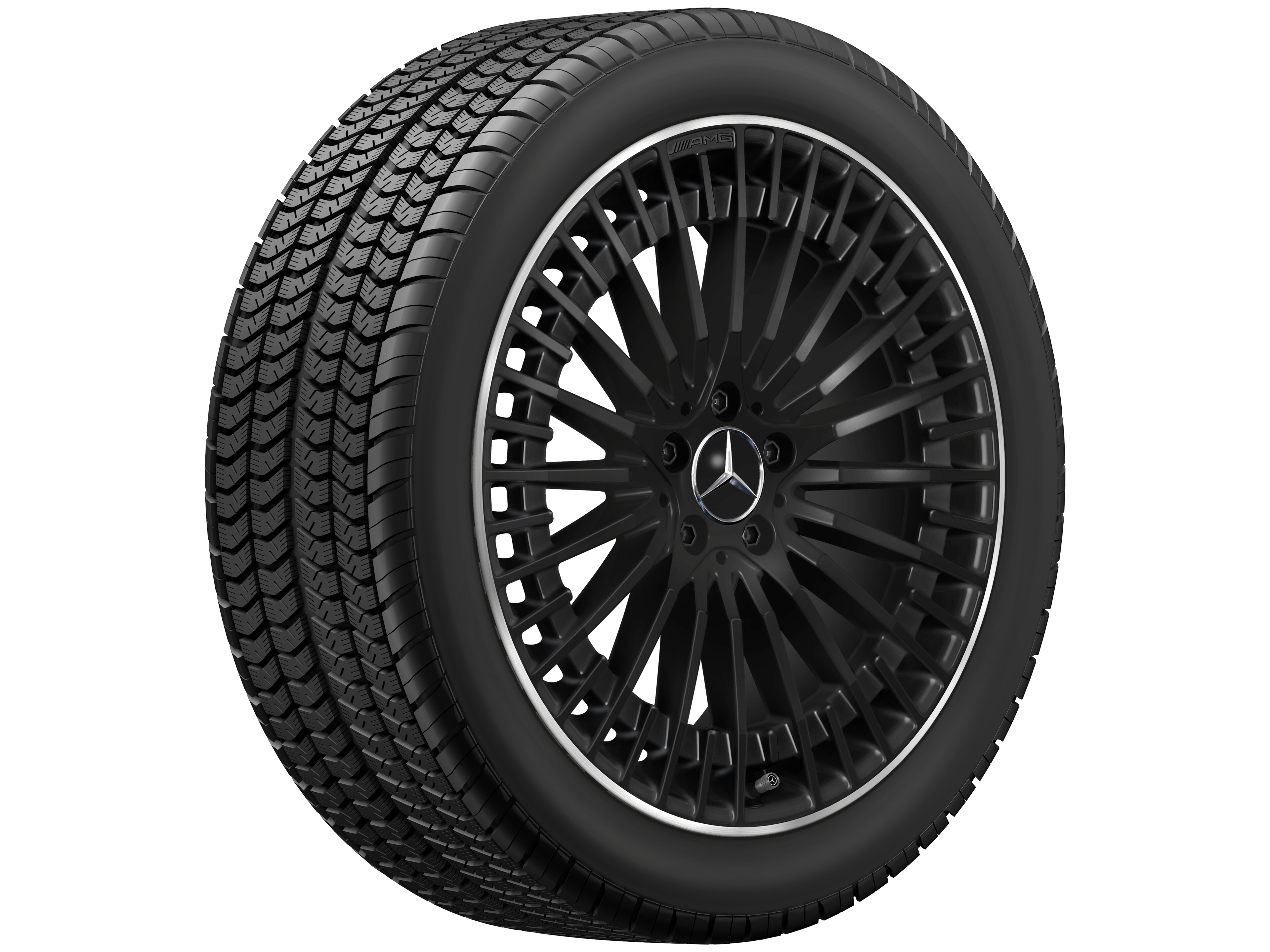 AMG multi-spoke wheel, 50.8 cm (20-inch), High-sheen rim flange - 8,5 J x 20 ET 50,5, black, high-sheen rim flange